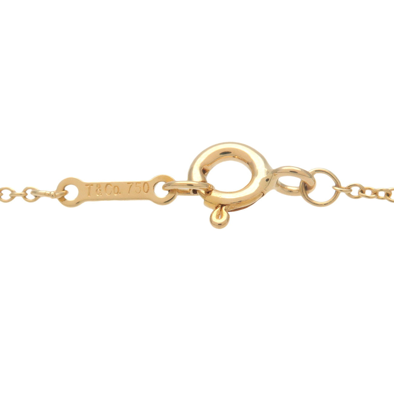 Tiffany&Co. Bean Necklace Small K18YG 750YG Yellow Gold Used