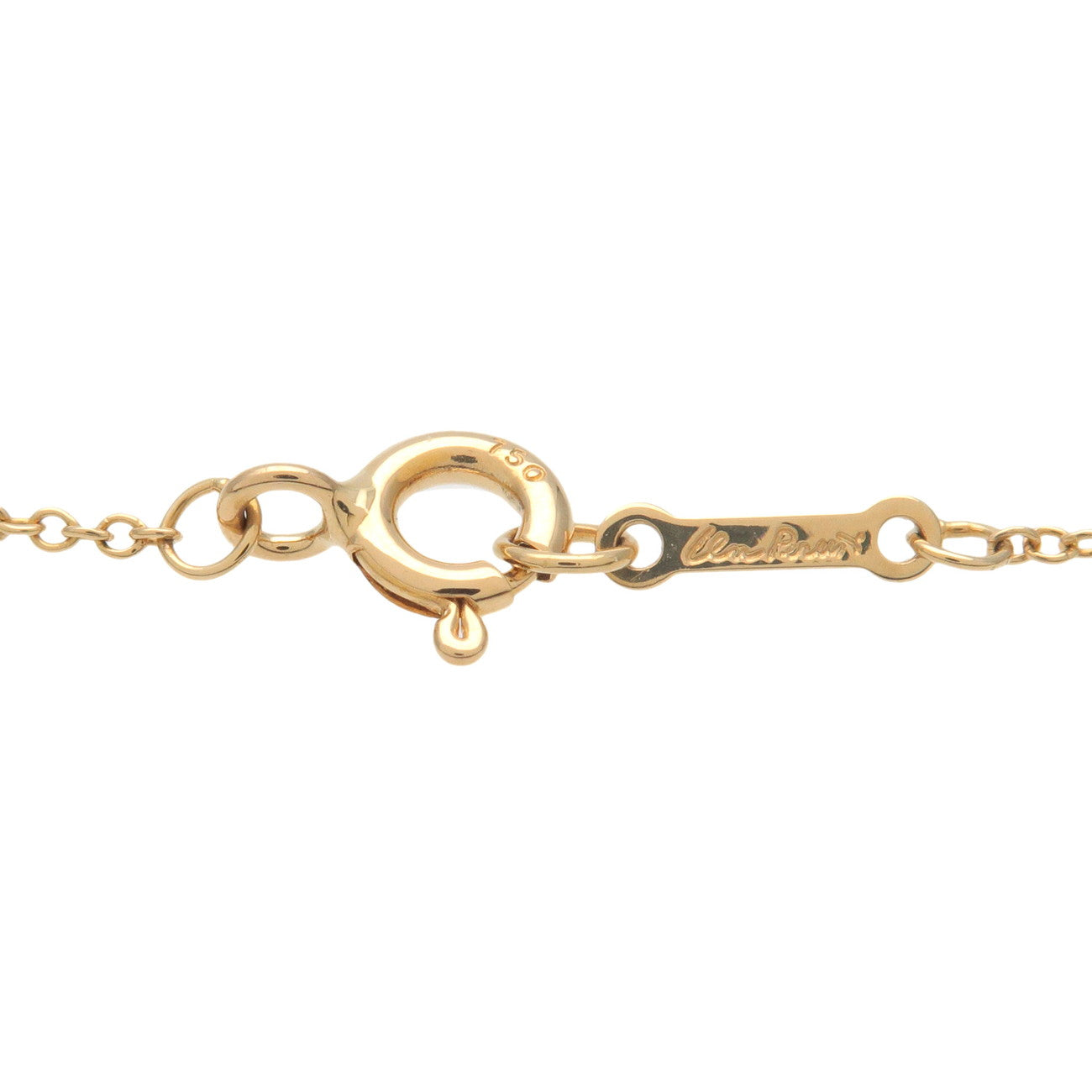Tiffany&Co. Bean Necklace Small K18YG 750YG Yellow Gold Used