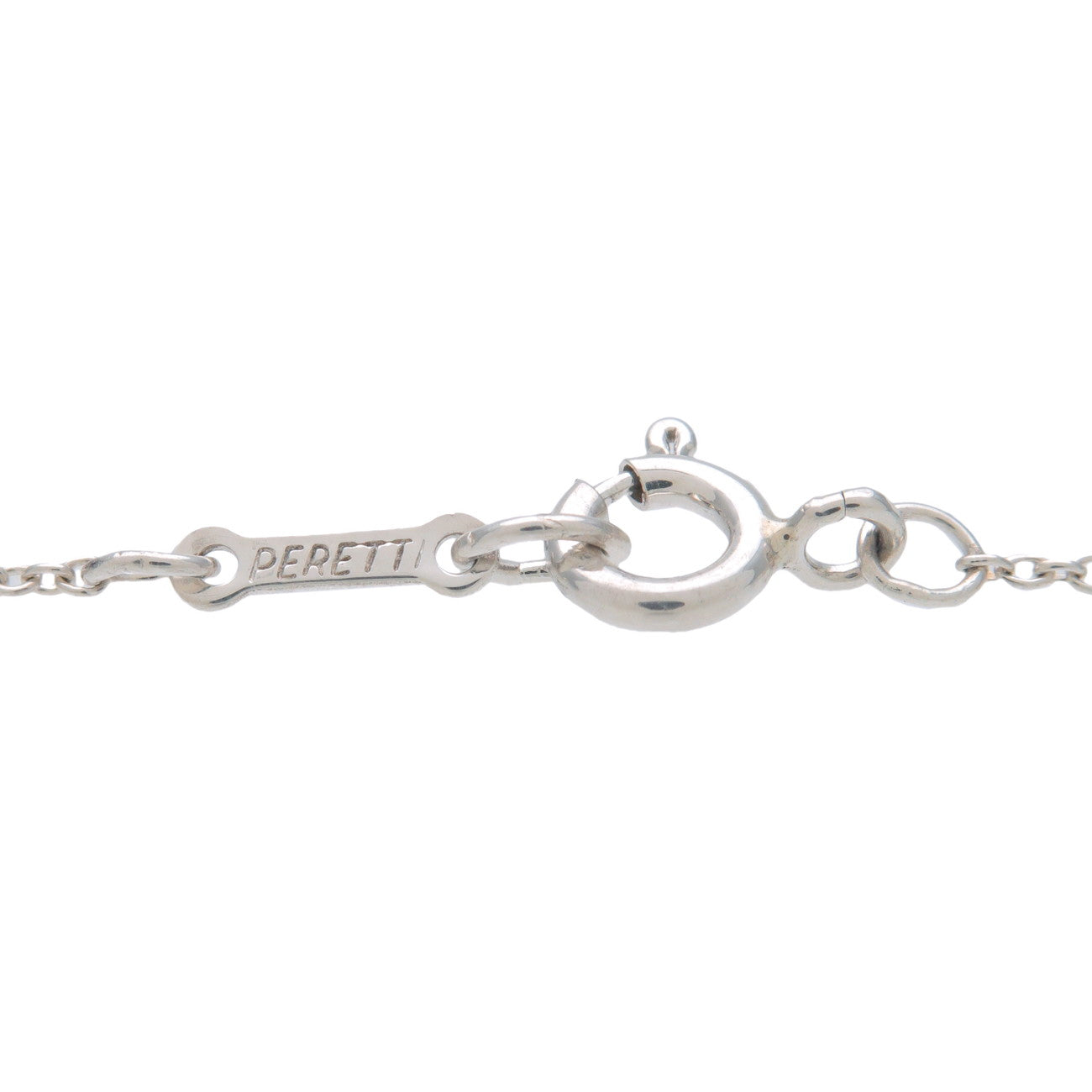Tiffany&Co. Bean Charm Necklace Small SV925 Silver Used