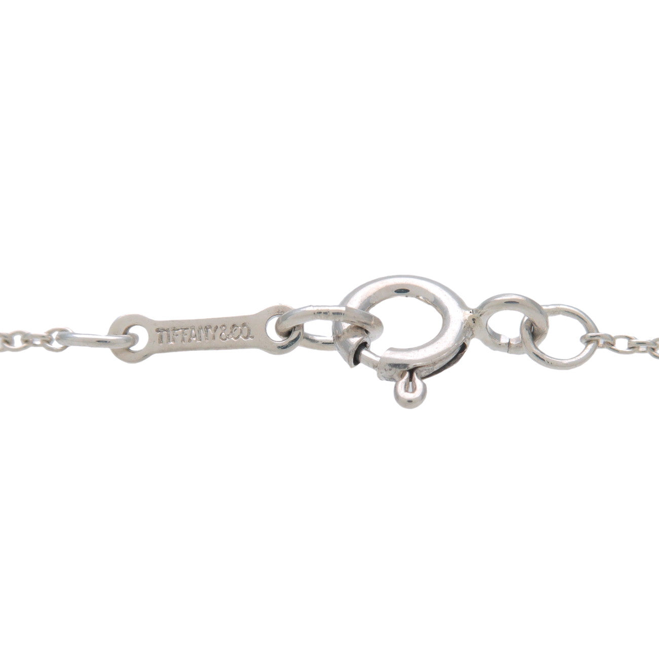 Tiffany&Co. Bean Charm Necklace Small SV925 Silver Used