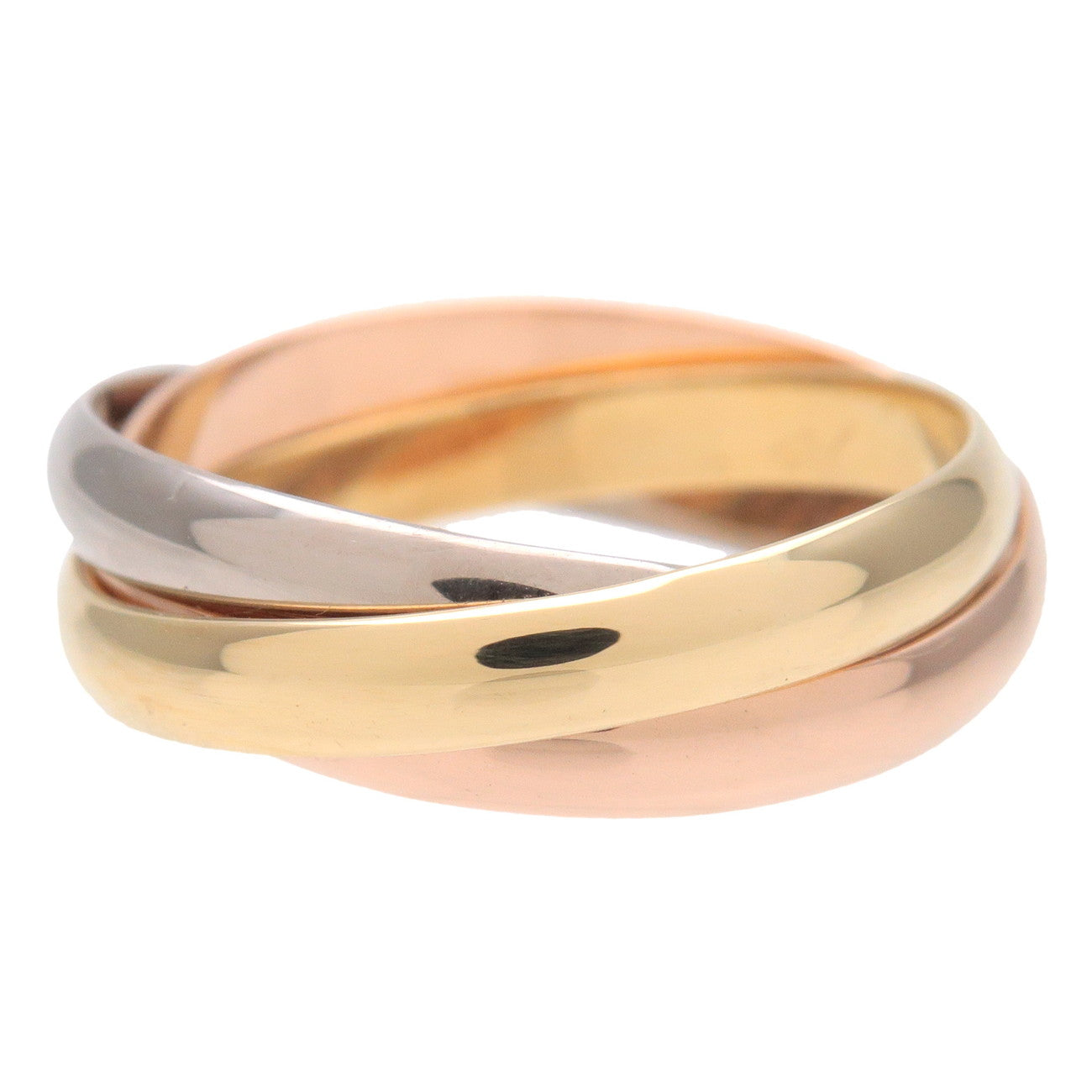 Cartier Trinity Ring SM K18 750YG/WG/PG #51 US6 EU51 Used