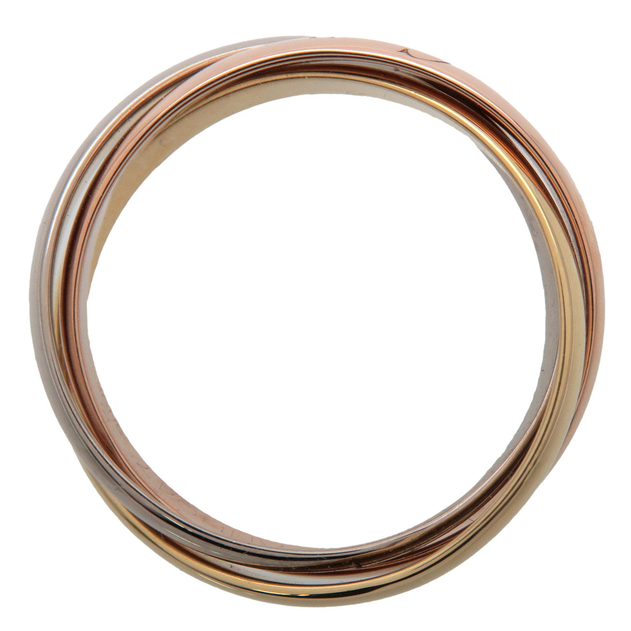 Cartier Trinity Ring SM K18 750YG/WG/PG #51 US6 EU51 Used