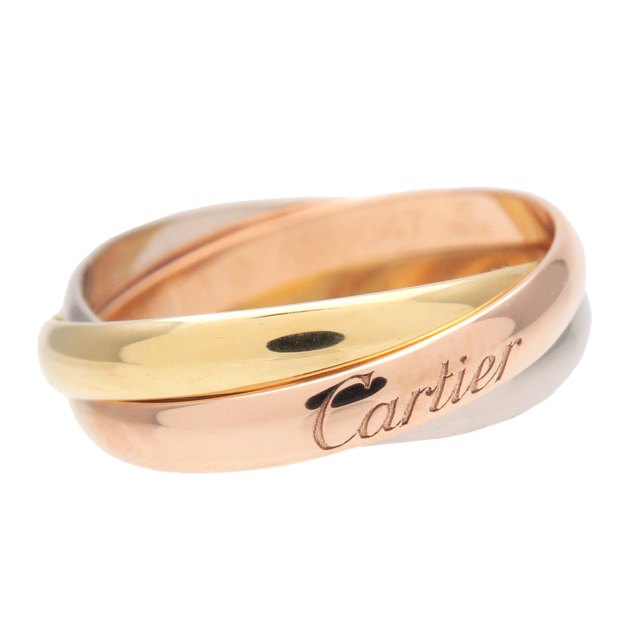 Cartier Trinity Ring SM K18 750YG/WG/PG #51 US6 EU51 Used