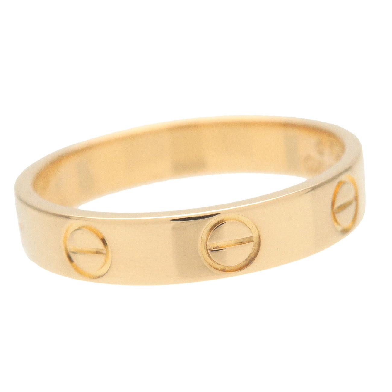 Cartier Mini Love Ring K18YG 750YG Yellow Gold #52 US6-6.5 Used