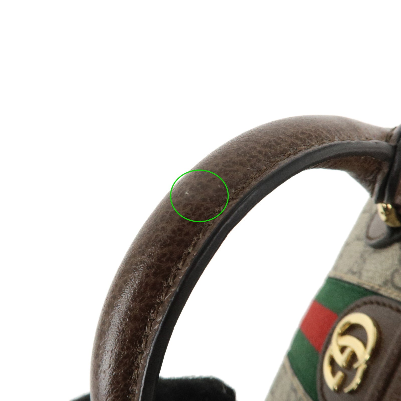 GUCCI Ophidia Sherry GG Supreme Leather 2Way Bag Shoulder Bag Used