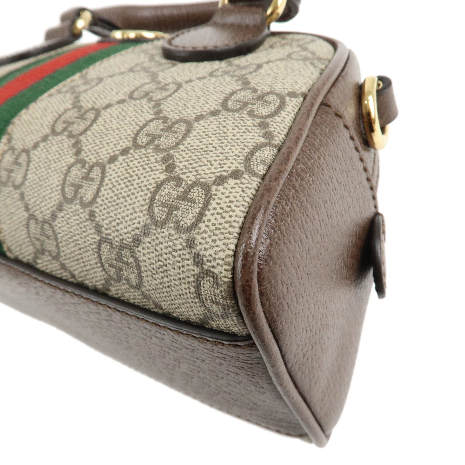 GUCCI Ophidia Sherry GG Supreme Leather 2Way Bag Shoulder Bag Used