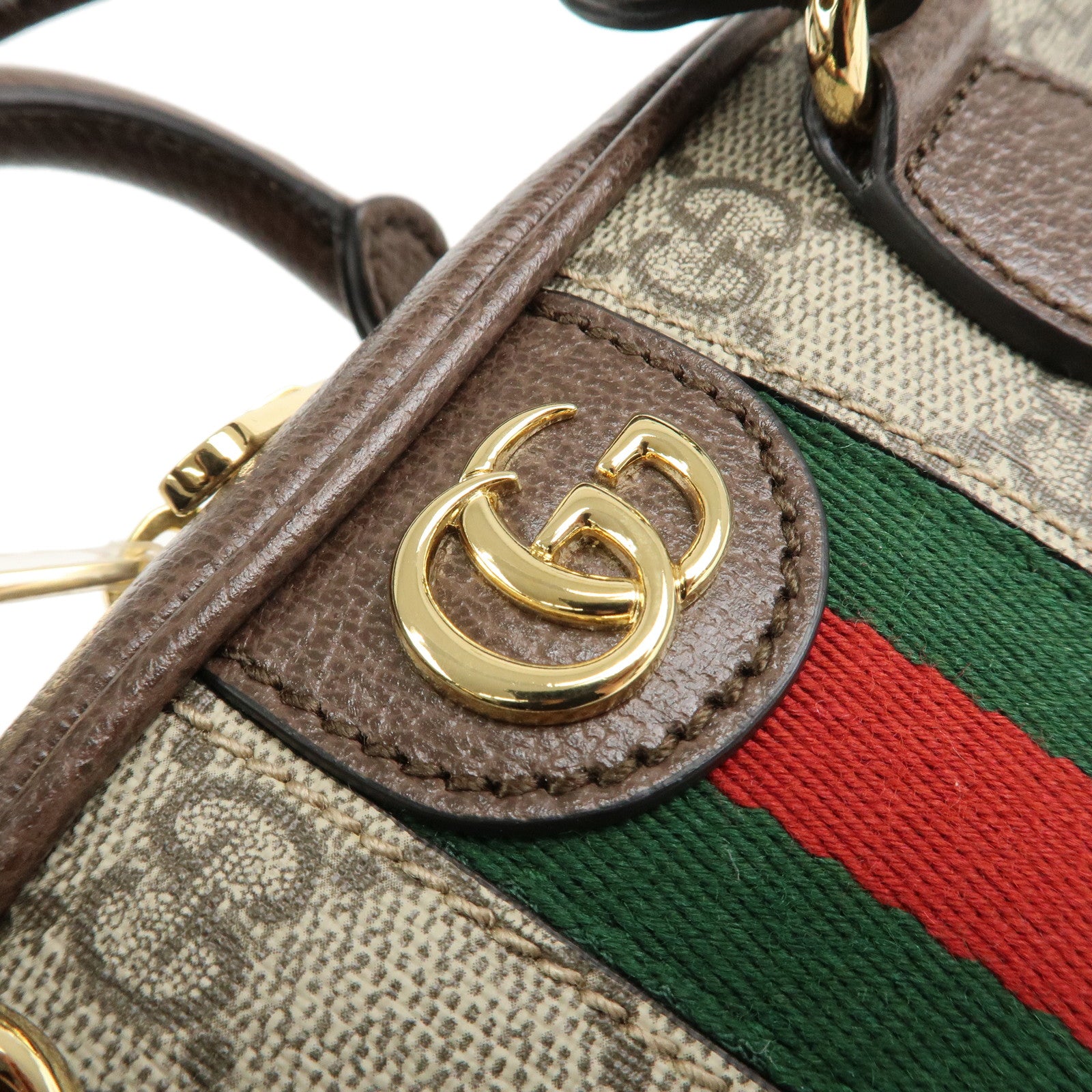 GUCCI Ophidia Sherry GG Supreme Leather 2Way Bag Shoulder Bag Used