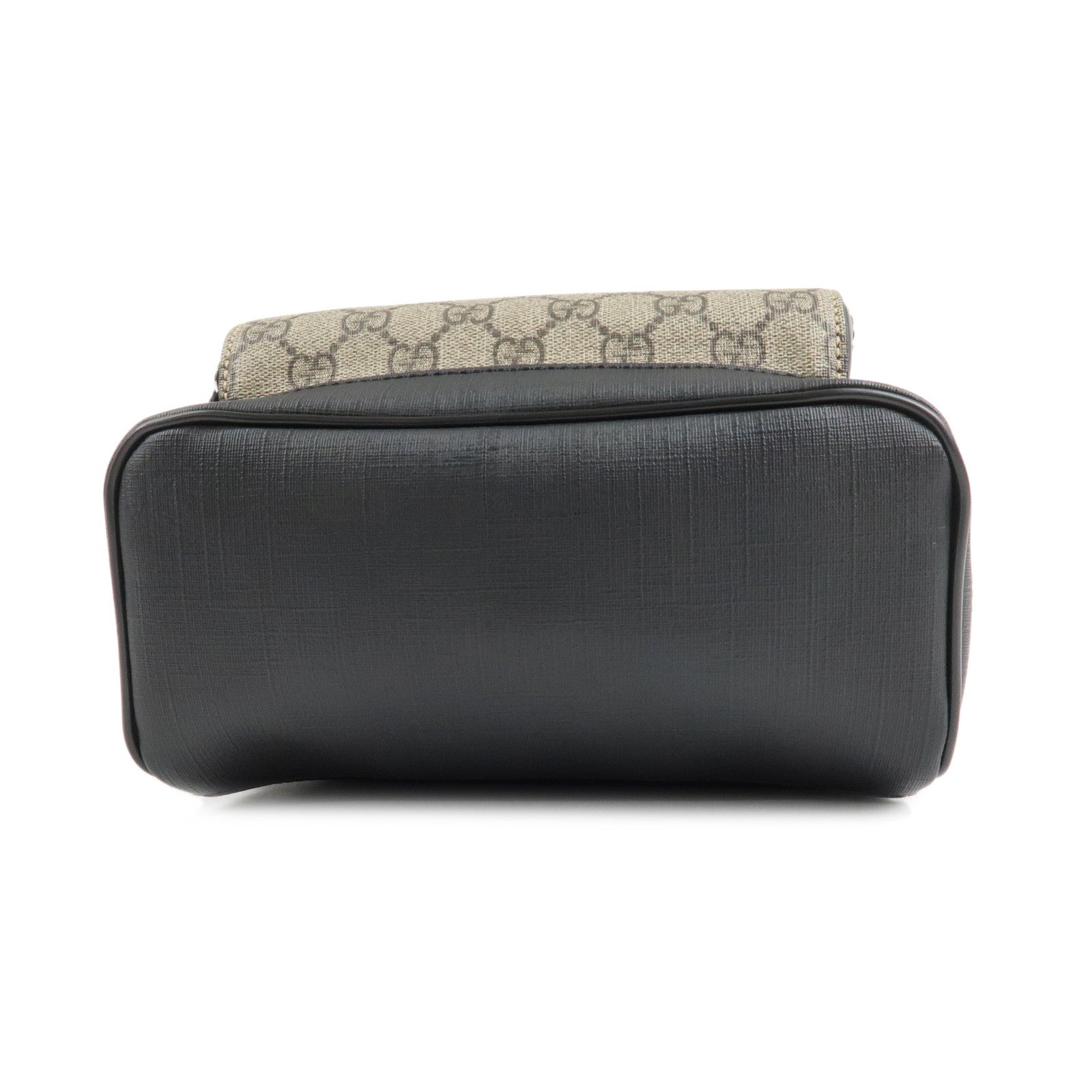 GUCCI GG Supreme Leather Back Pack Beige Black 429020 Used