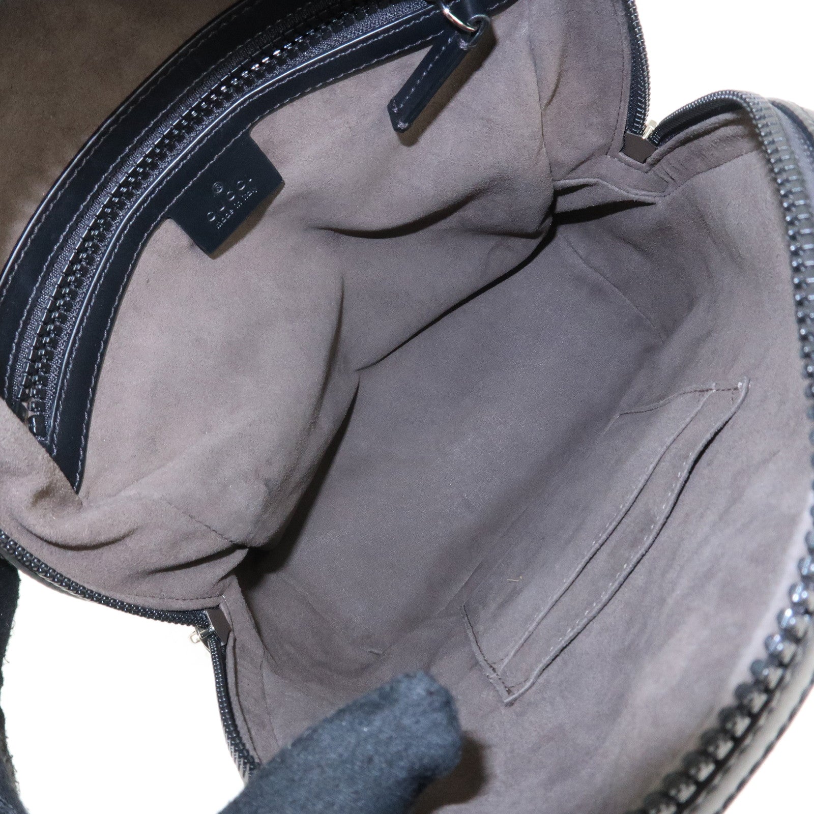 GUCCI GG Supreme Leather Back Pack Beige Black 429020 Used