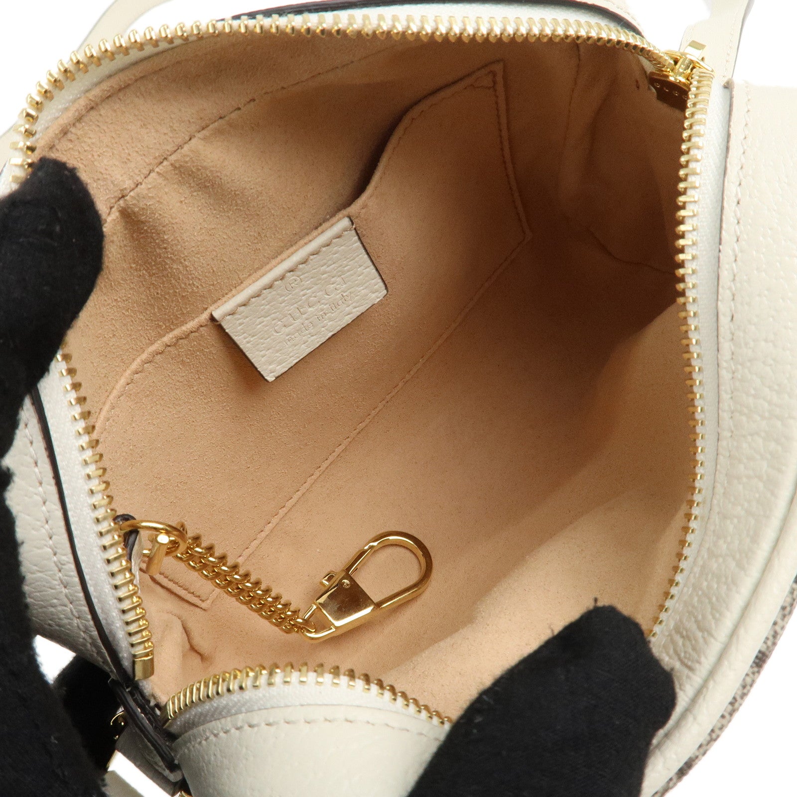 GUCCI Ophidia Sherry GG Supreme Leather Shoulder Bag 517350 Used