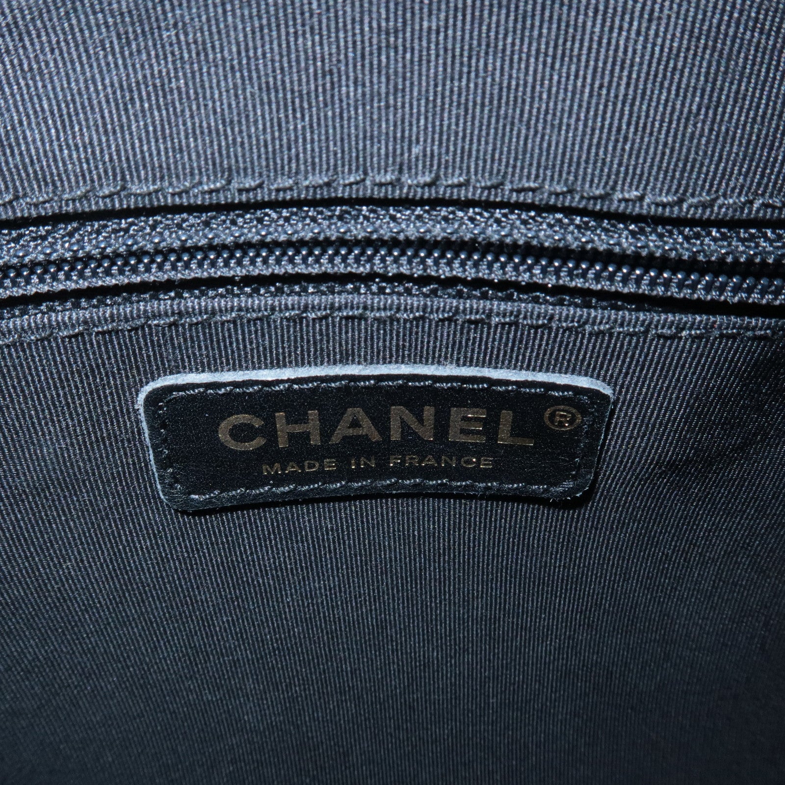 CHANEL Caviar Skin Chain Shoulder Bag Black A20993 Used