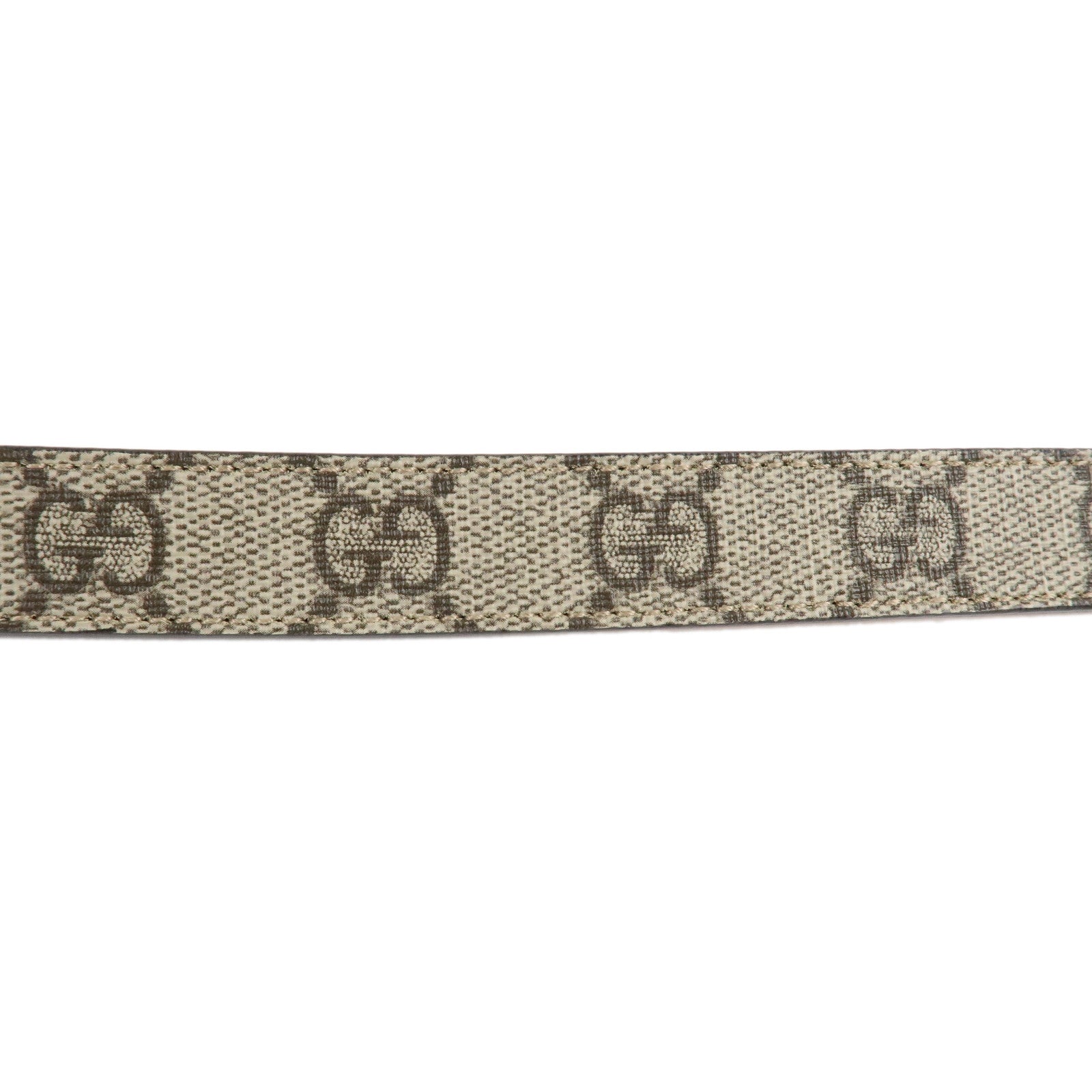GUCCI Gucci Interlocking G GG Supreme Belt Beige 258395 Used