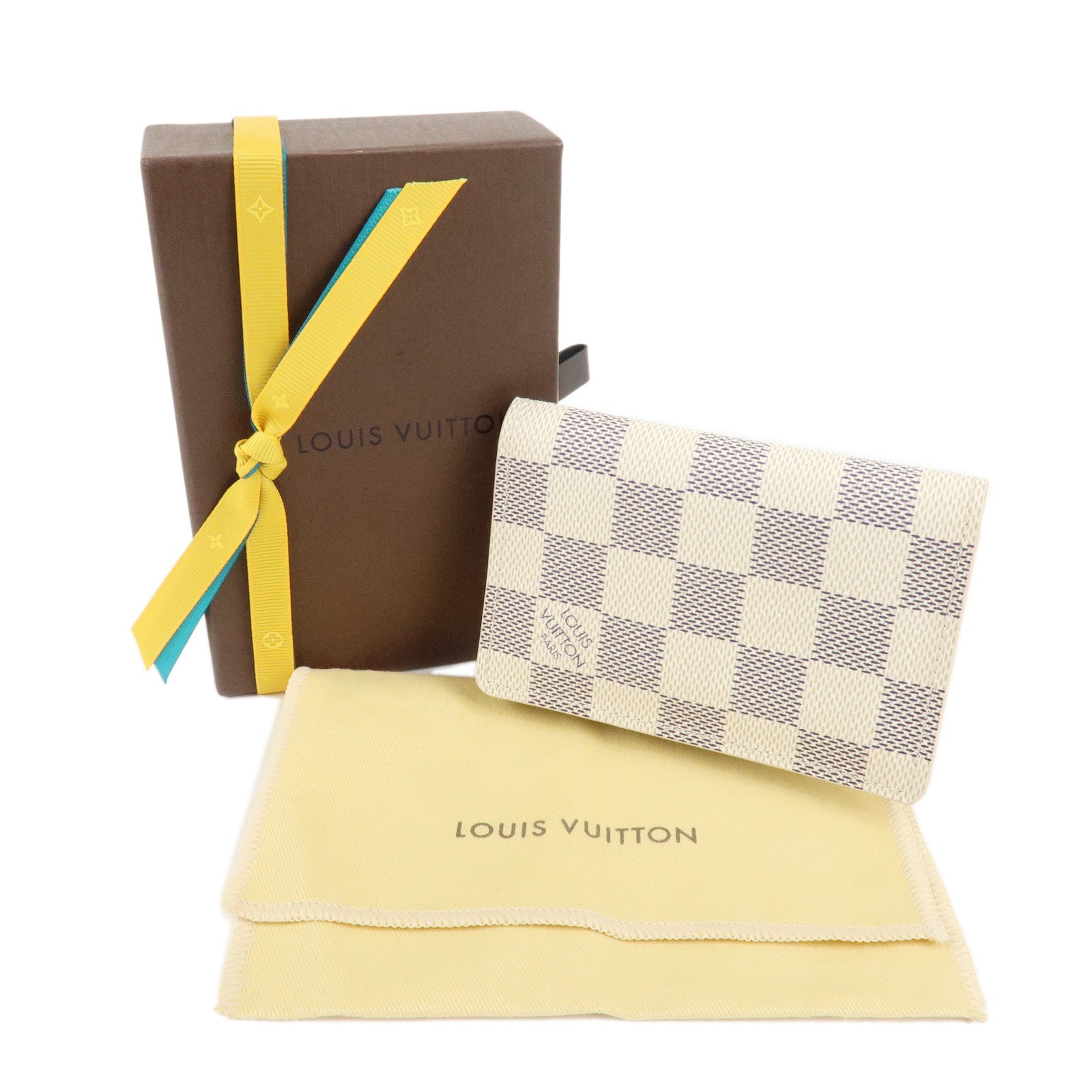 Louis Vuitton Damier Azur Organizer de Poche Card Case N61727 Used