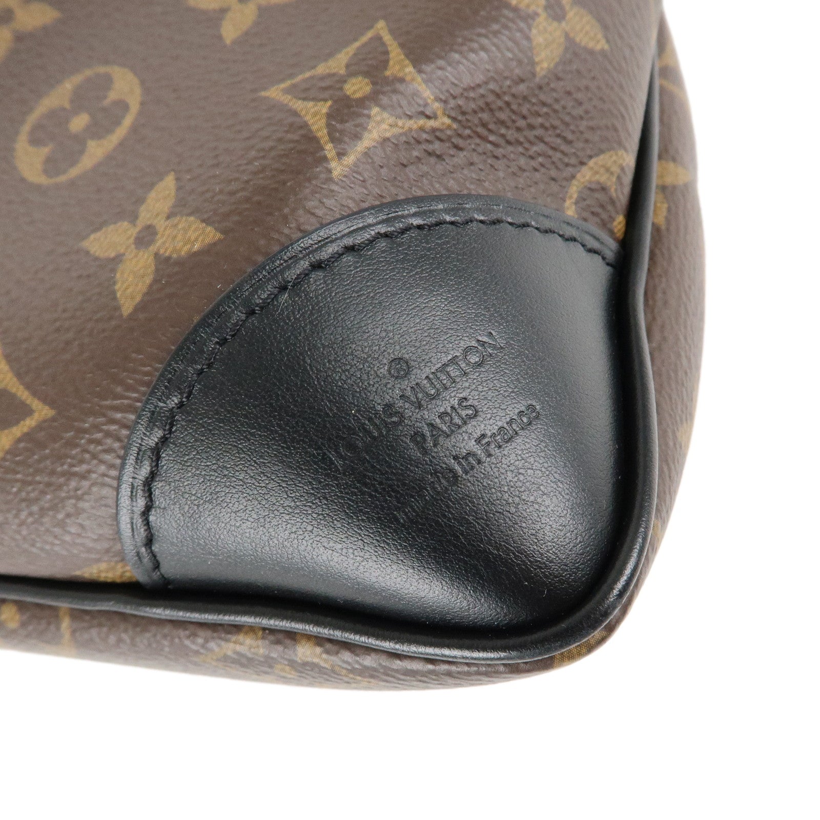 Louis Vuitton Monogram Macassar Odeon NM PM Bag Noir M45353 Used