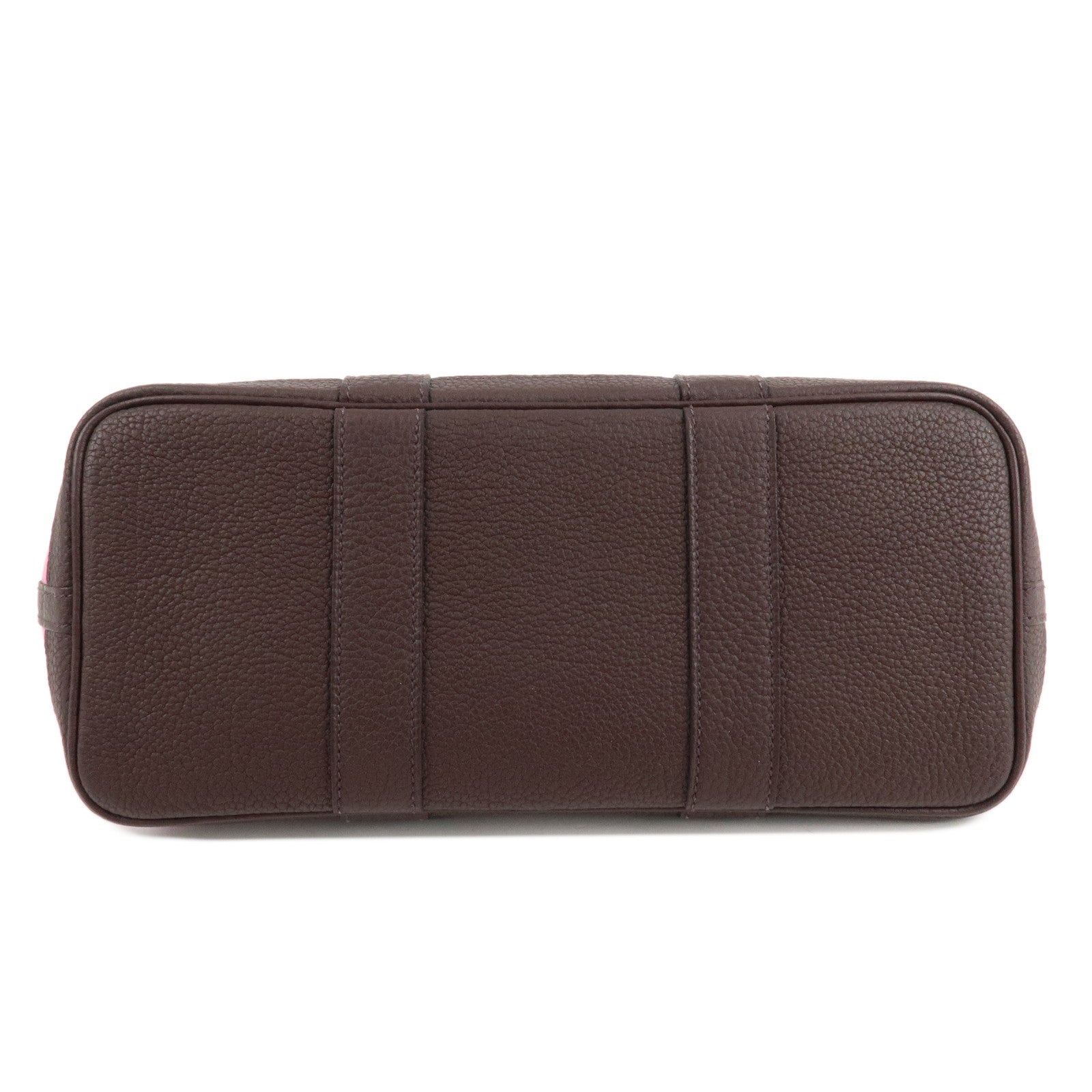 HERMES Toile Officier Negonda Garden Party TPM Z Stamped Tote Bag Used