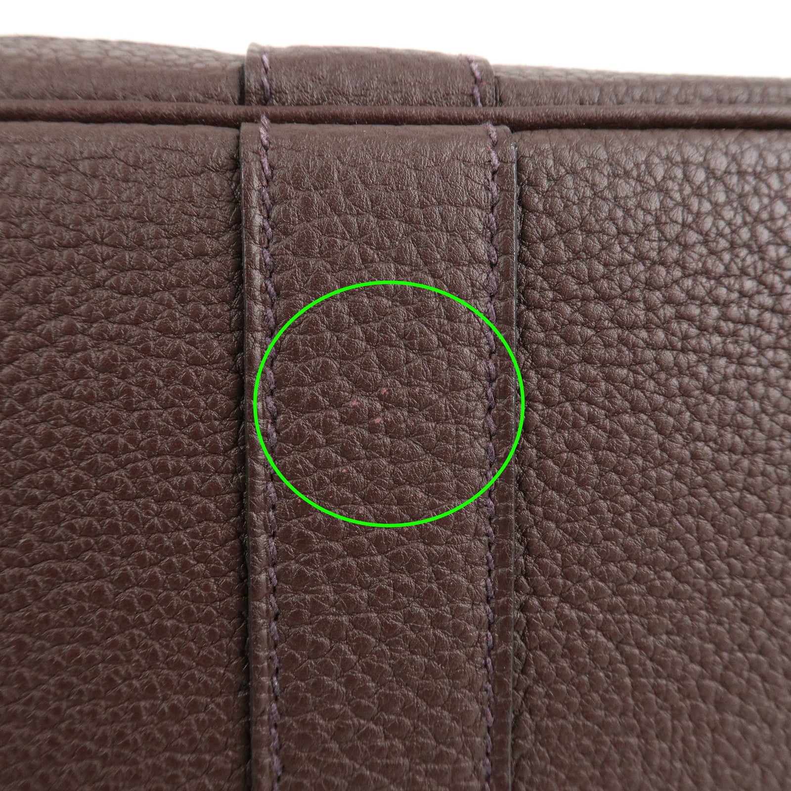 HERMES Toile Officier Negonda Garden Party TPM Z Stamped Tote Bag Used