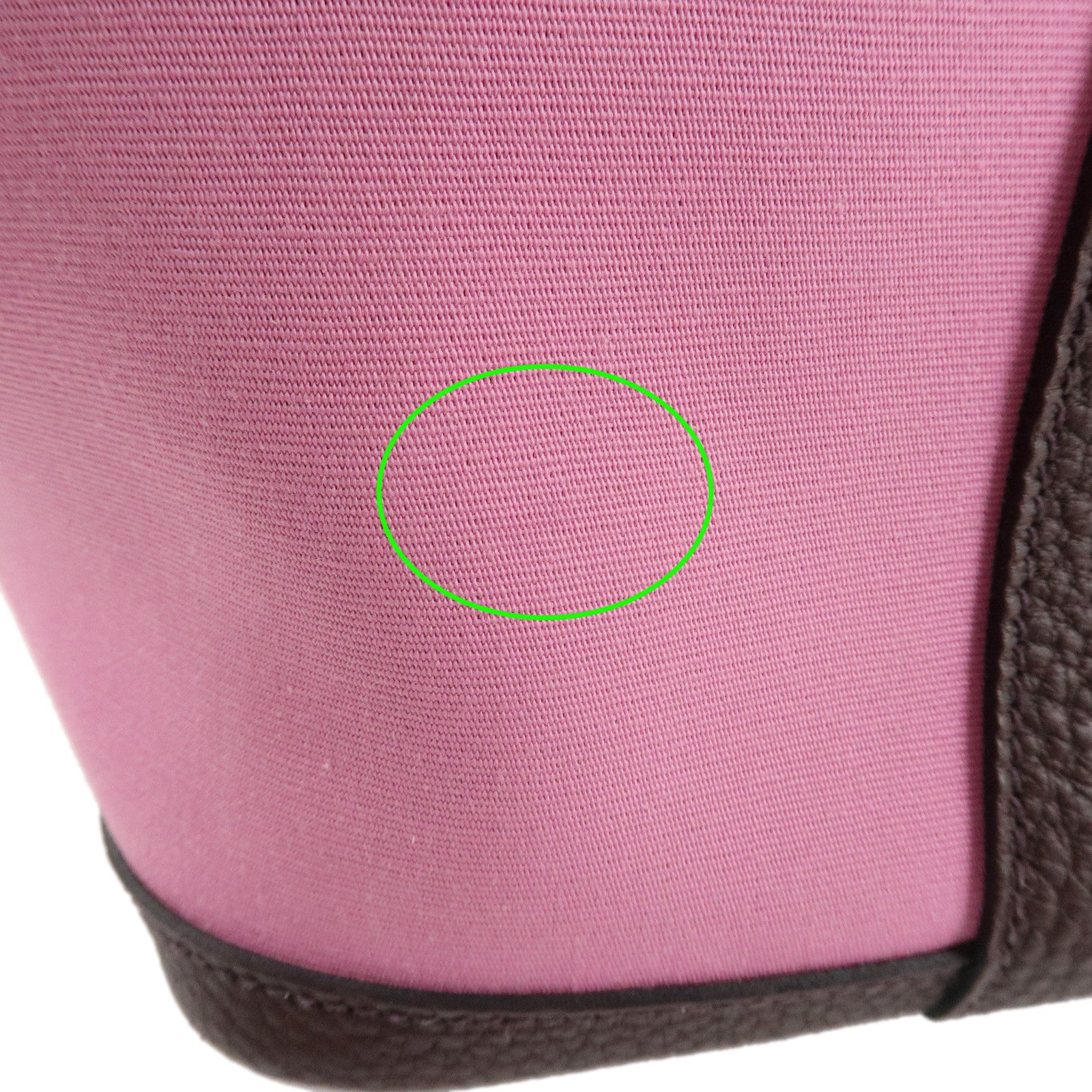 HERMES Toile Officier Negonda Garden Party TPM Z Stamped Tote Bag Used