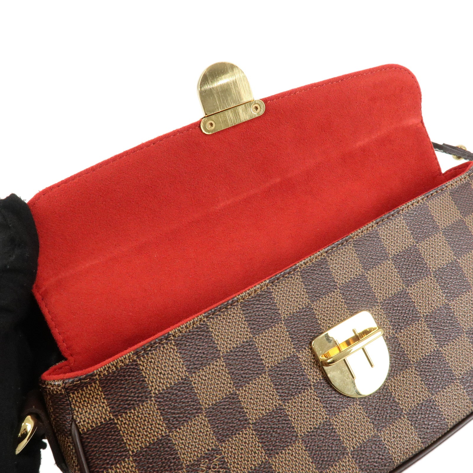 Louis Vuitton Damier Ravello PM Shoulder Bag Brown N60007 Used