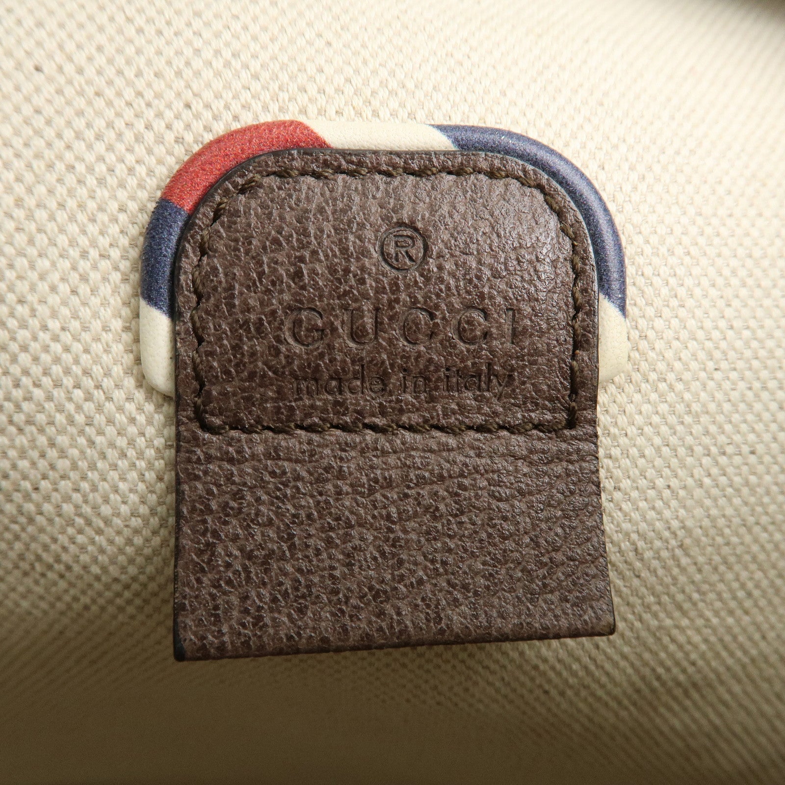 GUCCI Courrier GG Supreme Leather Waist Bag Beige Brown 529711 Used