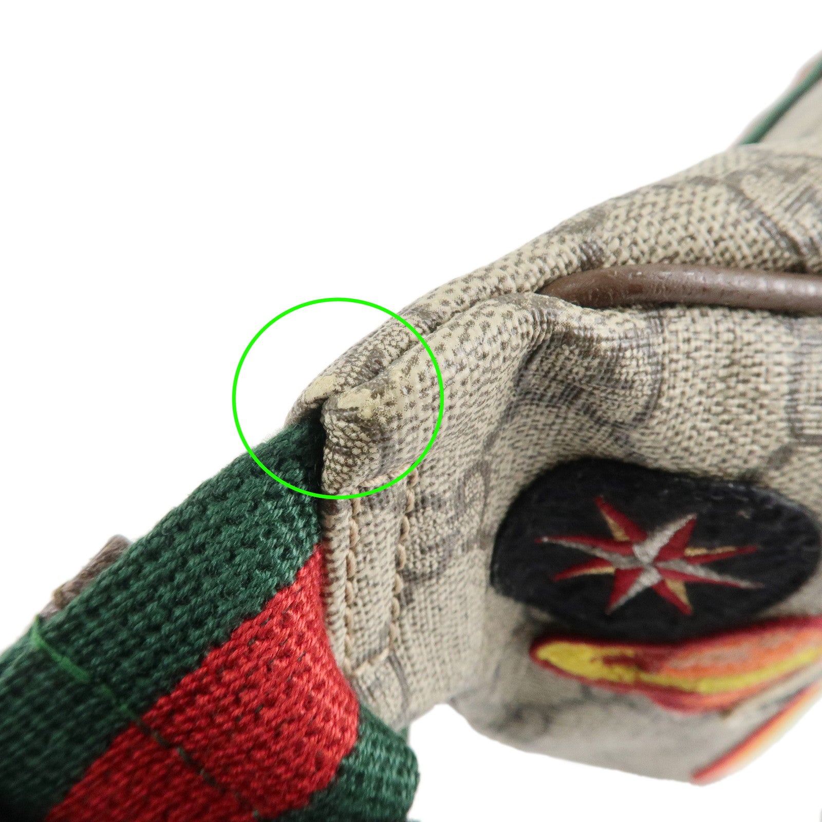 GUCCI Courrier GG Supreme Leather Waist Bag Beige Brown 529711 Used