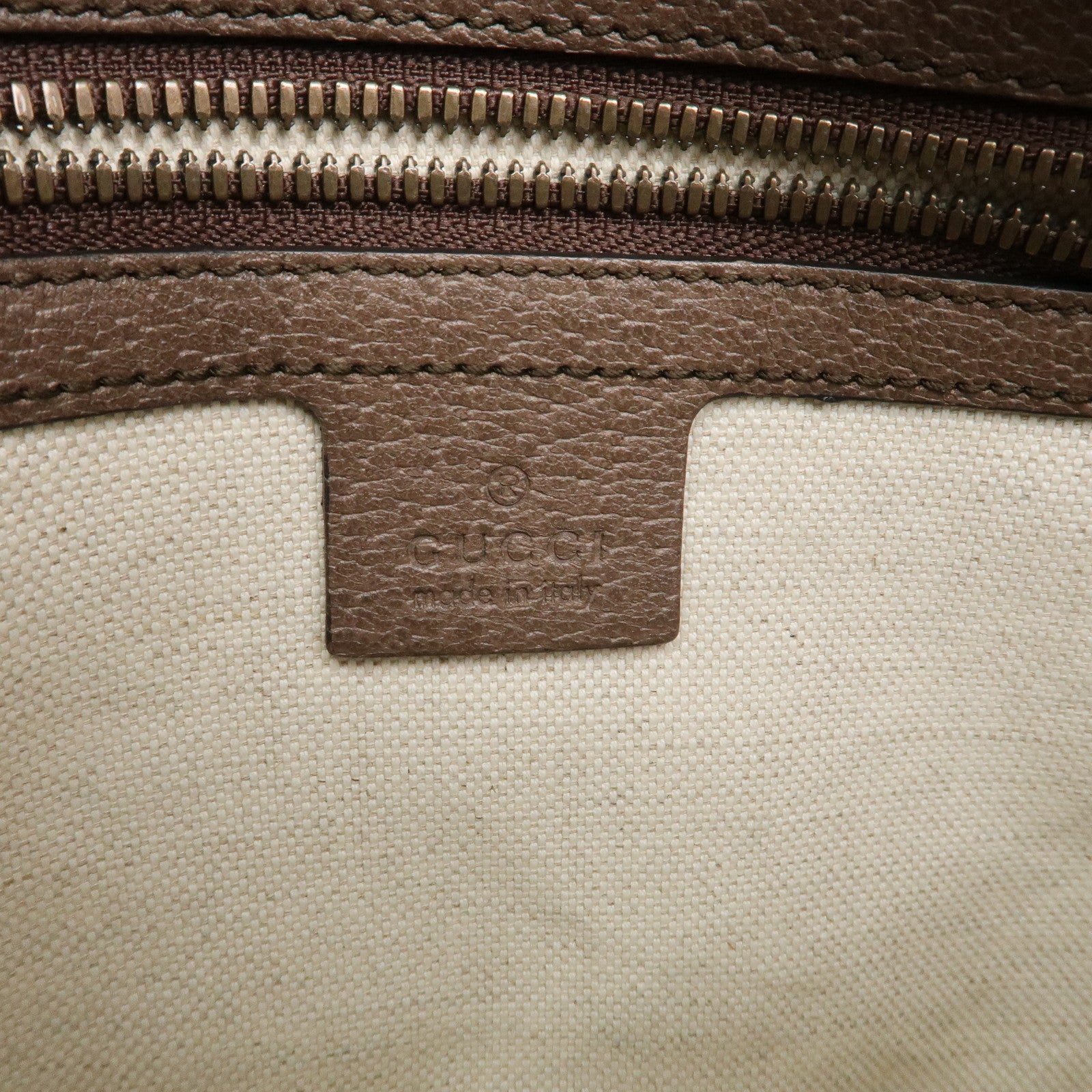 GUCCI Ophidia Sherry GG Supreme Leather Waist Bag 574796 Used