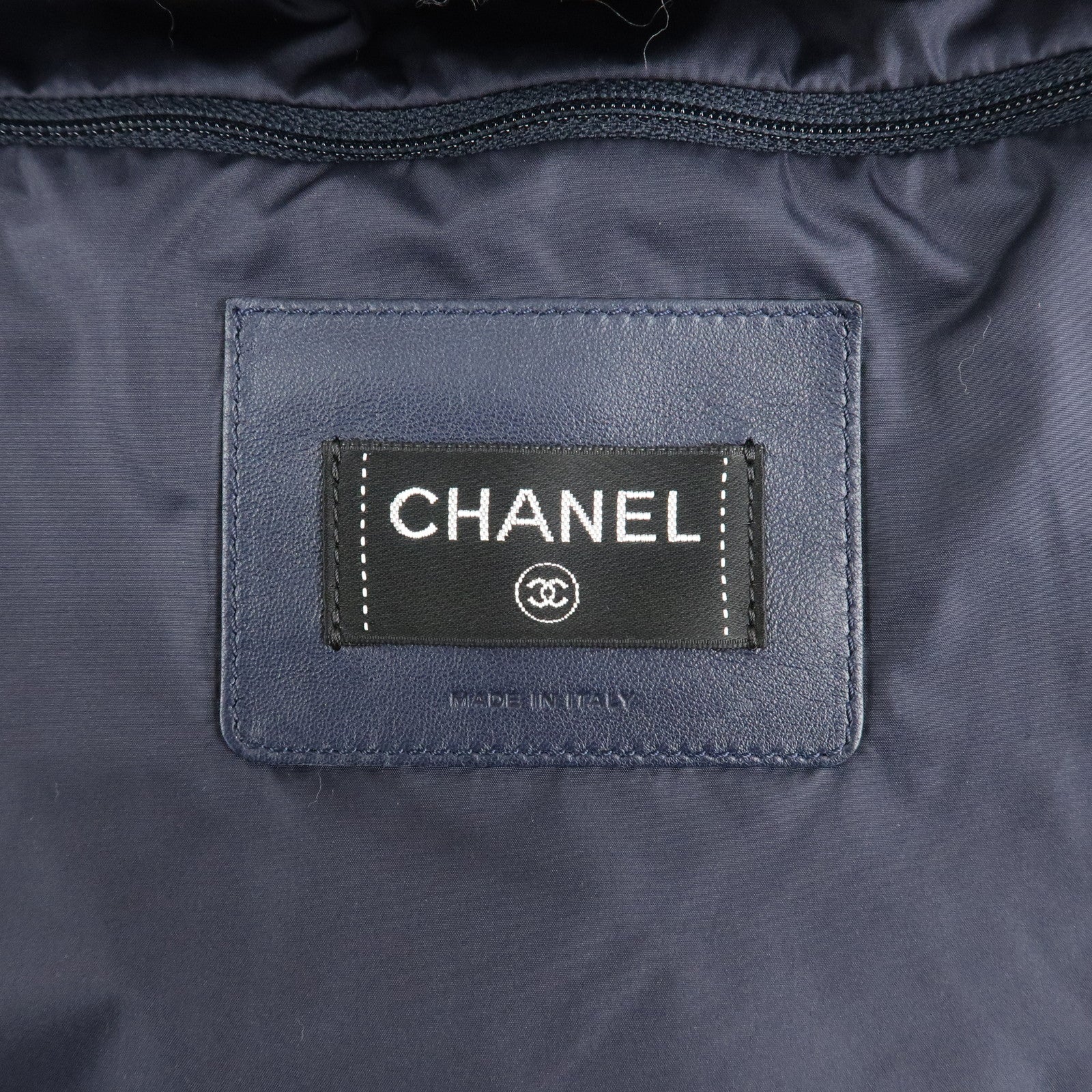 CHANEL Doudoune COCO Neige Nylon Tweed 2Way Bag White A91937 Used