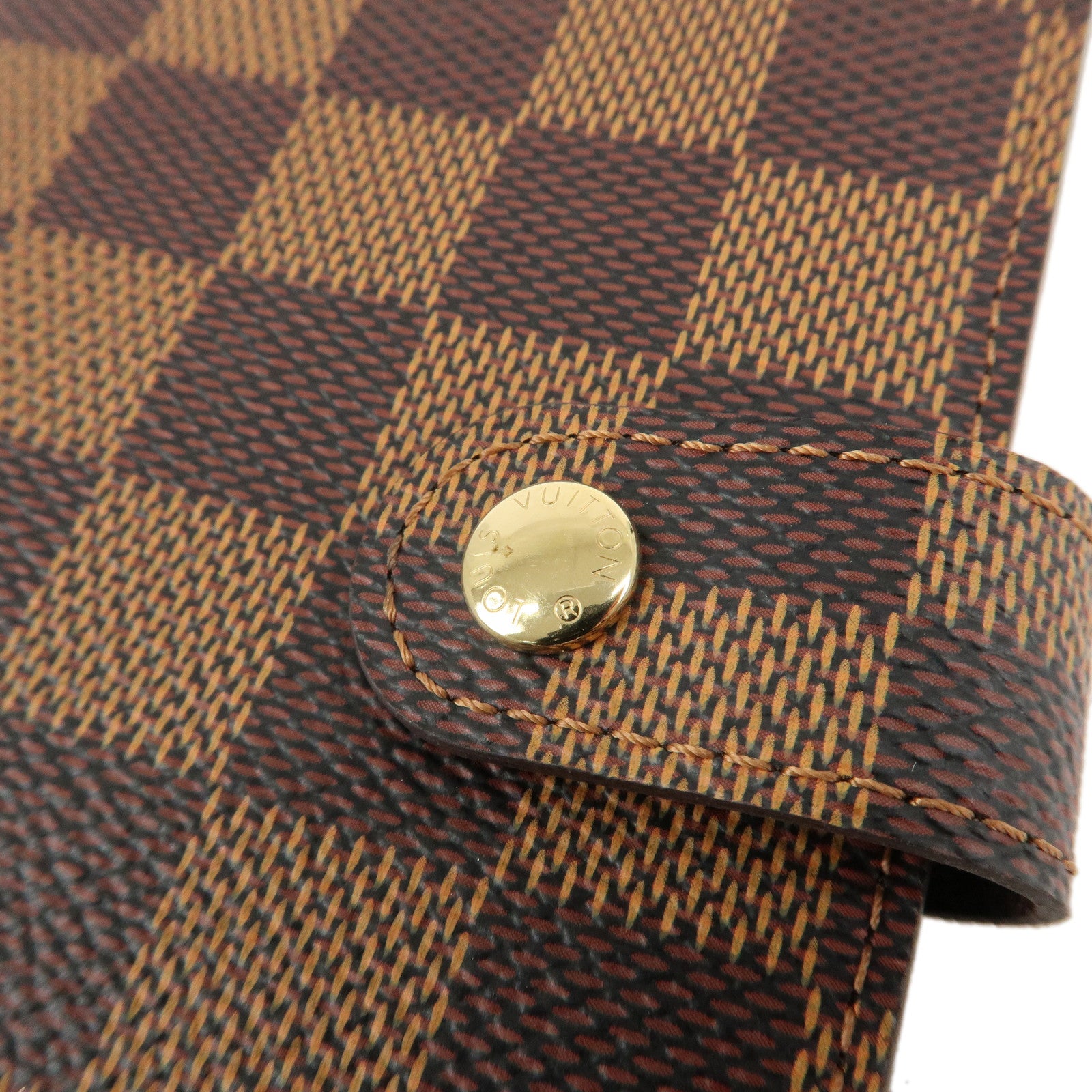 Louis Vuitton Damier Agenda PM Planner Cover Brown R20700 Used