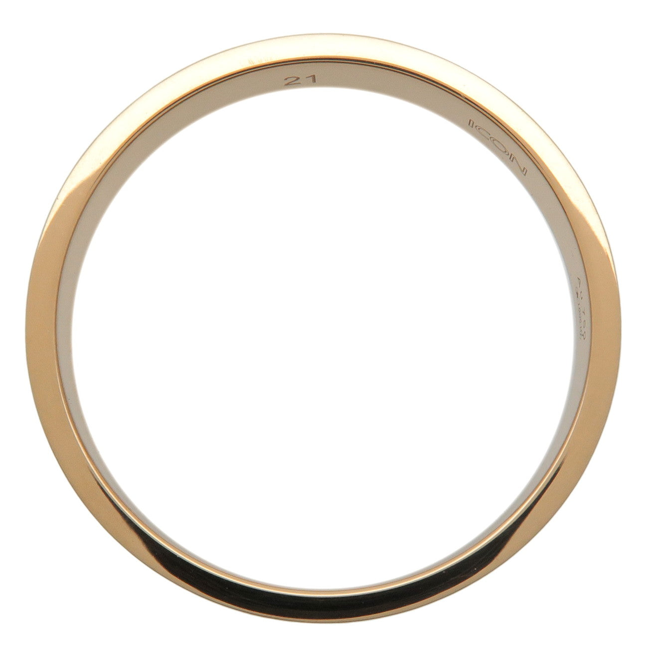 GUCCI Icon Ring K18 750YG Yellow Gold #21 US9.5 EU60 HK21 Used