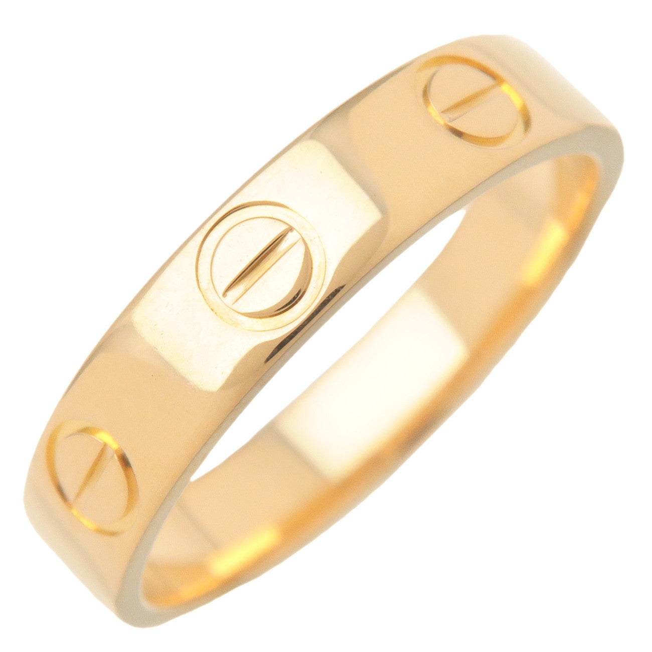Cartier-Mini-Love-Ring-K18YG-750YG-Yellow-Gold-#48-US4.5-EU48