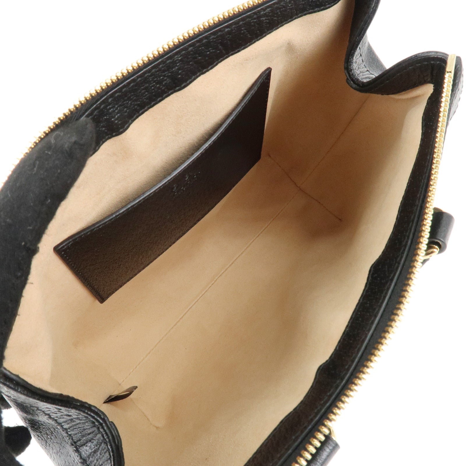 GUCCI Ophidia Sherry Leather 2Way Bag Hand Bag Black 719882 Used