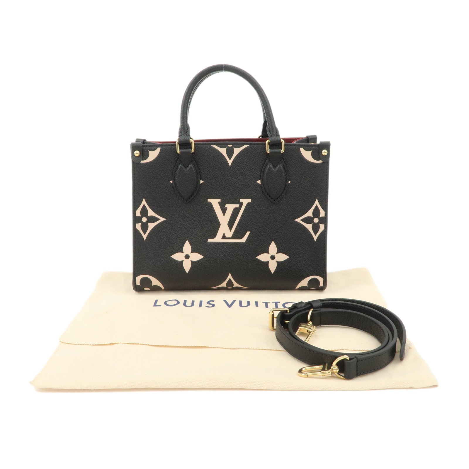 Louis Vuitton Monogram Empreinte Bicolor On the Go PM 2Way Bag Used