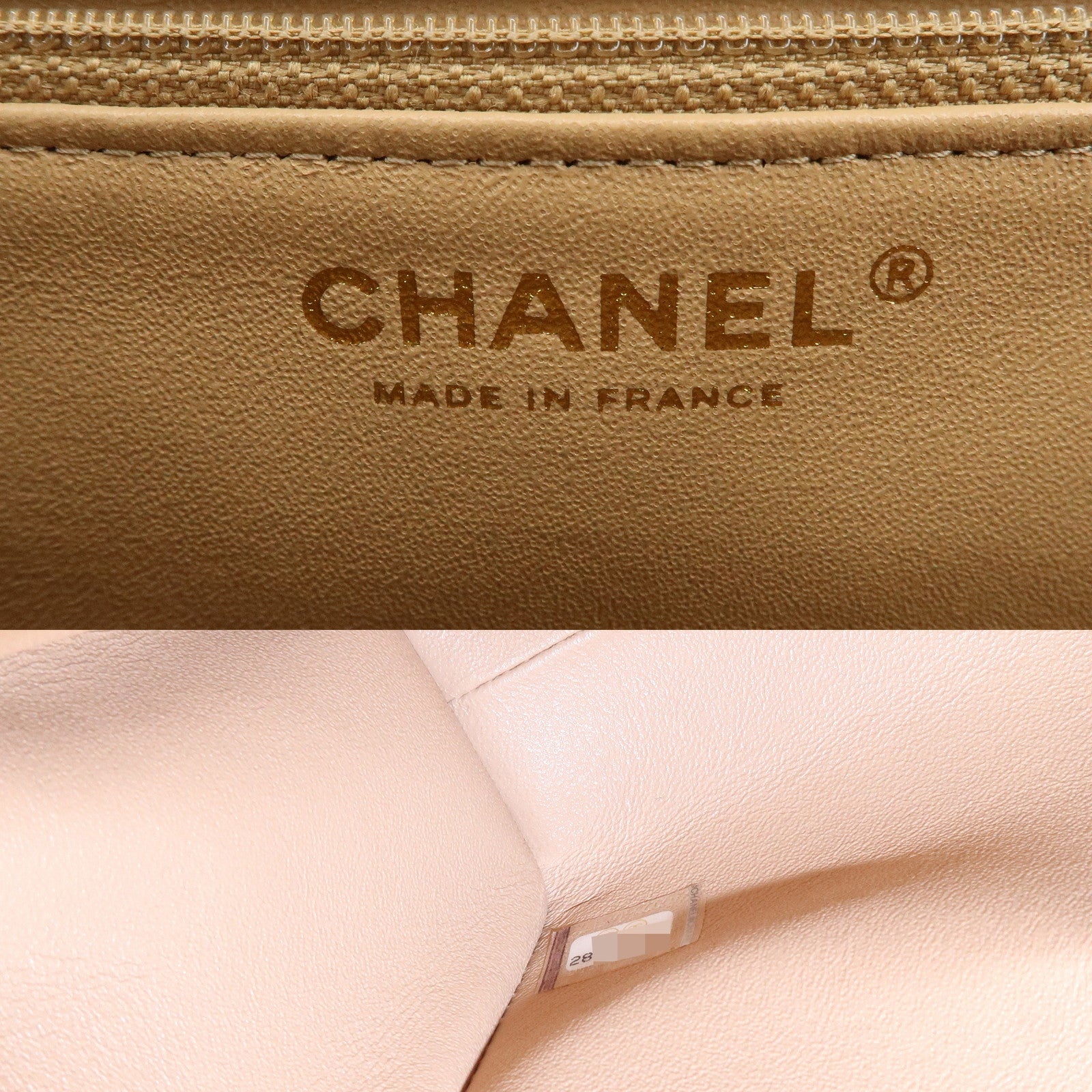CHANEL Matelasse V Stitch Lamb Skin Top Handle 2Way Bag AS0804 Used