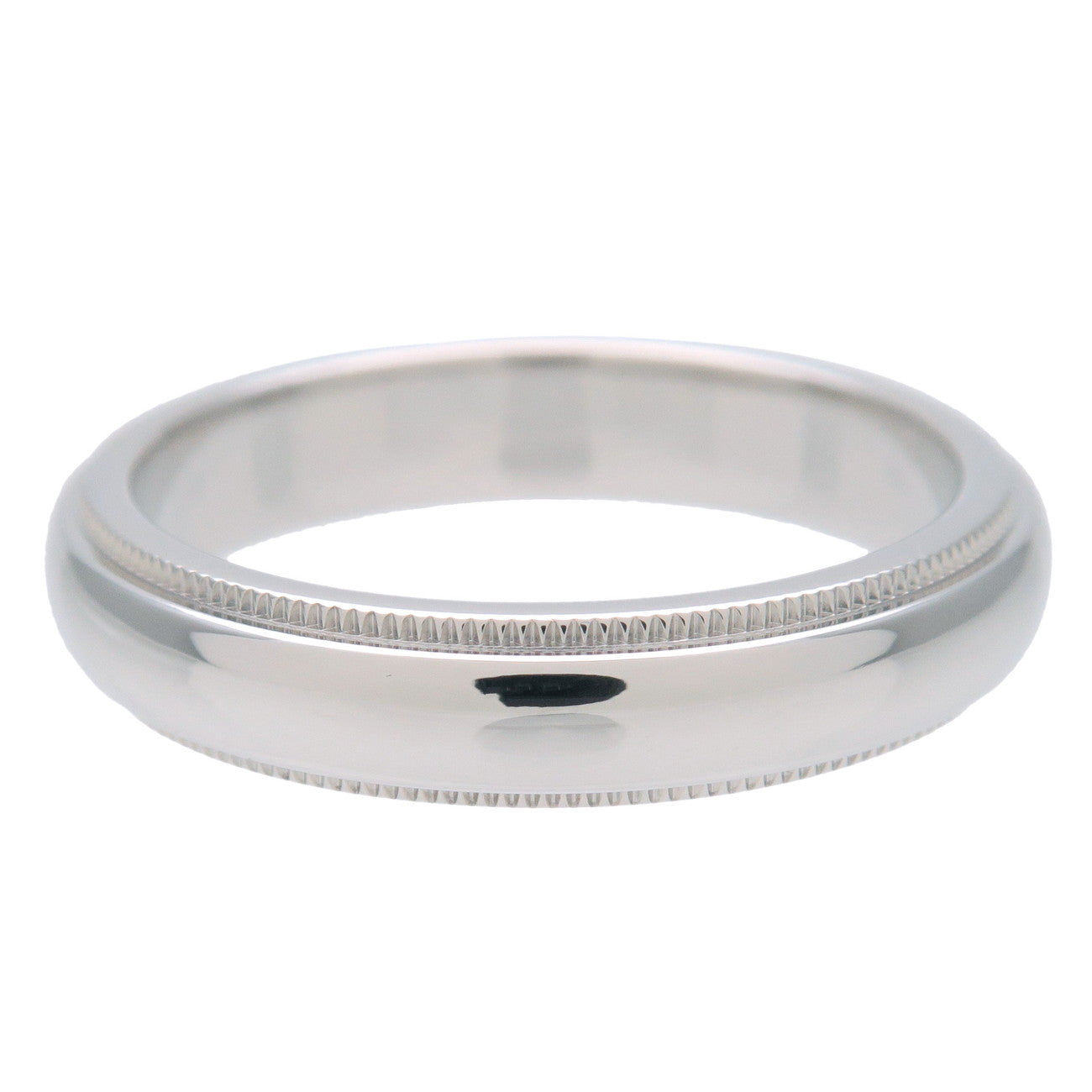 Tiffany&Co. Milgrain Band Ring PT950 Platinum US7.5-8 EU56 Used