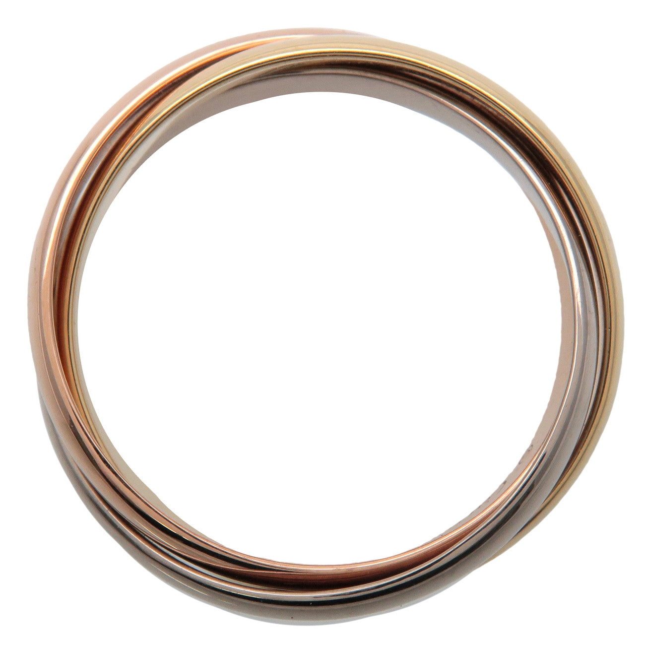 Cartier Trinity Ring SM K18 750YG/WG/PG #52 US6 EU52 HK13 Used