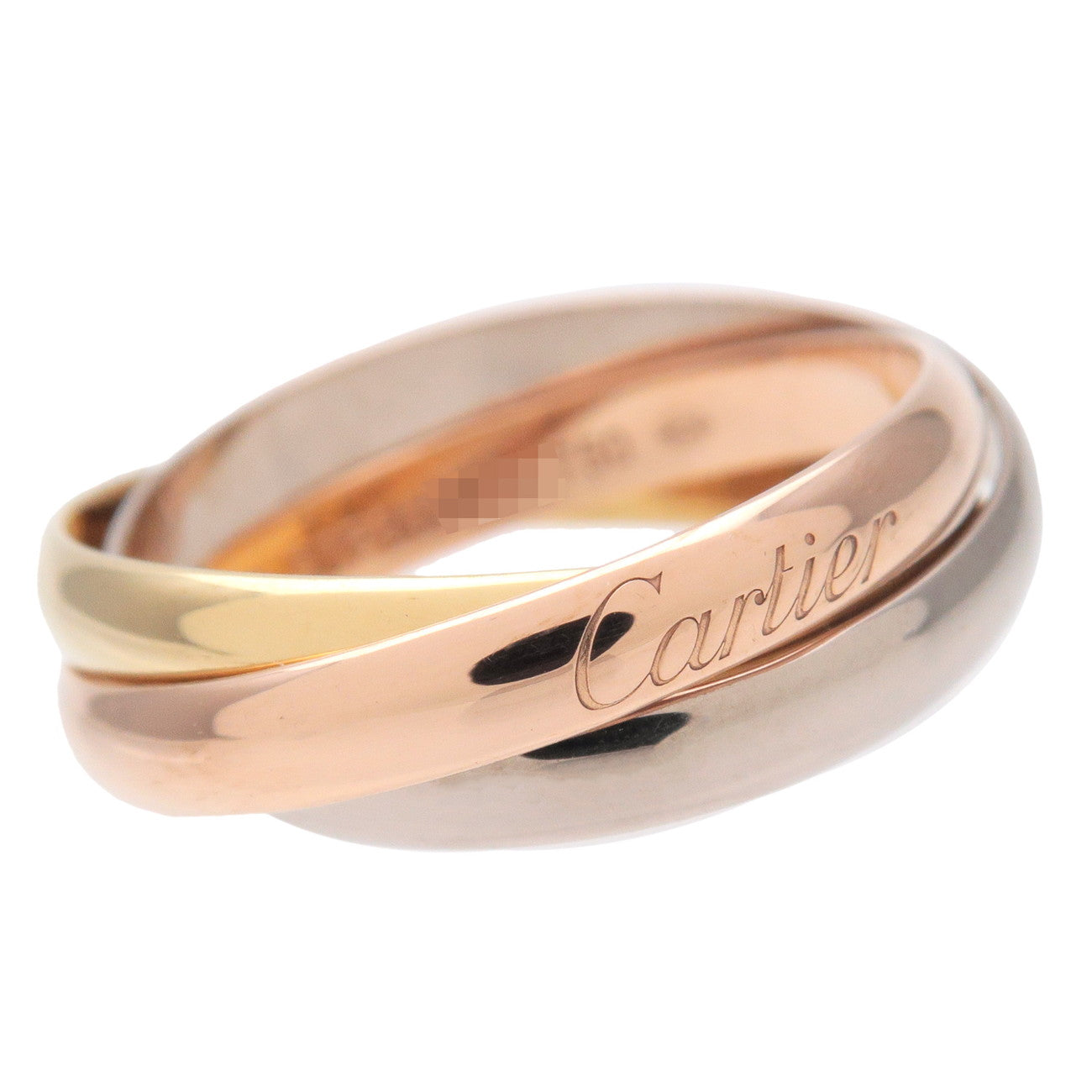 Cartier Trinity Ring SM K18 750YG/WG/PG #52 US6 EU52 HK13 Used