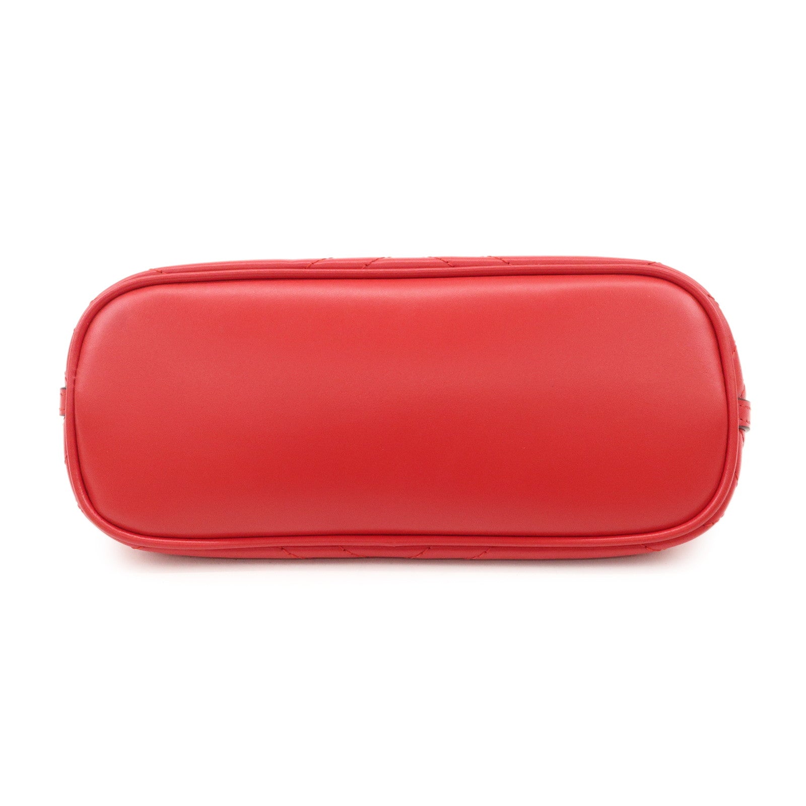 GUCCI GG Marmont Leather Shoulder Bag Hand Bag Red 739166 Used