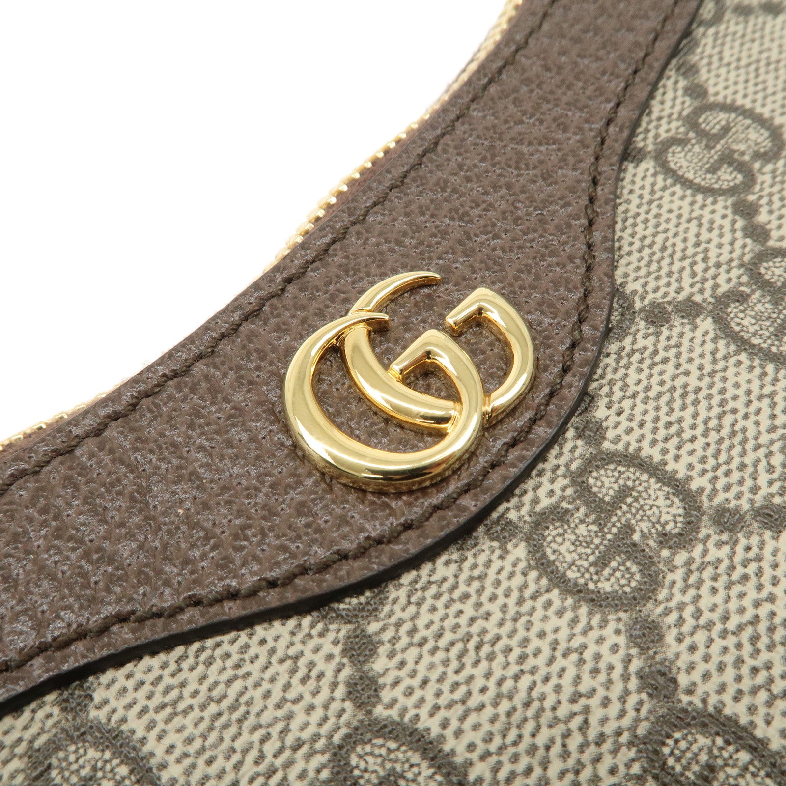 GUCCI Ophidia Sherry GG Supreme Leather 2Way Shoulder Bag 735132 Used