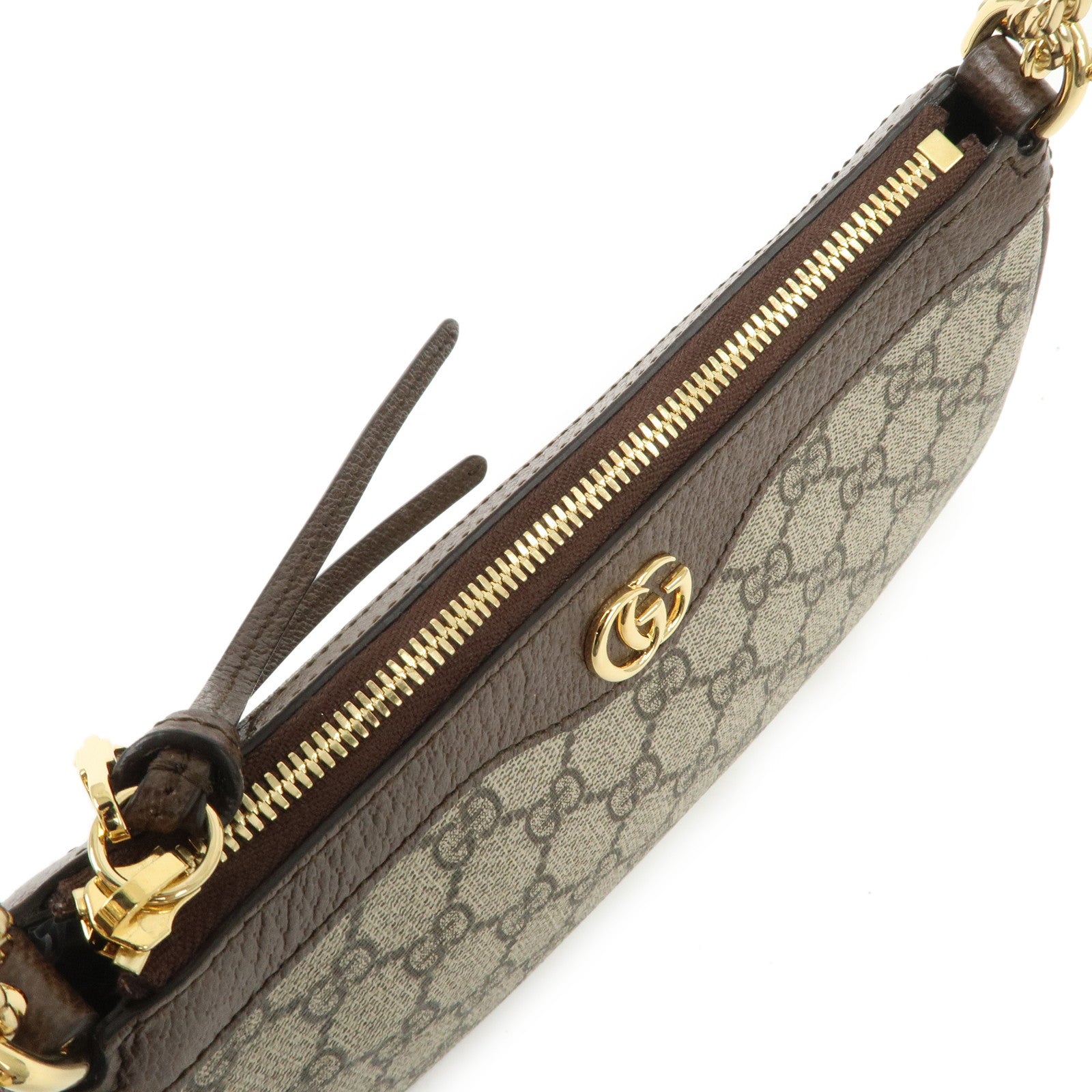 GUCCI Ophidia Sherry GG Supreme Leather 2Way Shoulder Bag 735132 Used