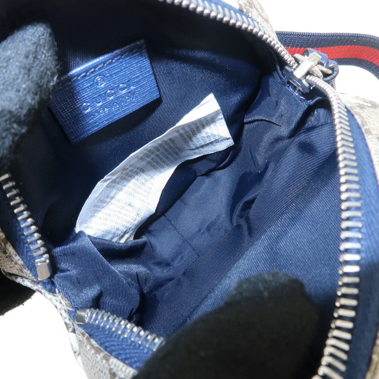 GUCCI Children's Sherry GG Supreme Leather Waist Pouch 502330 Used