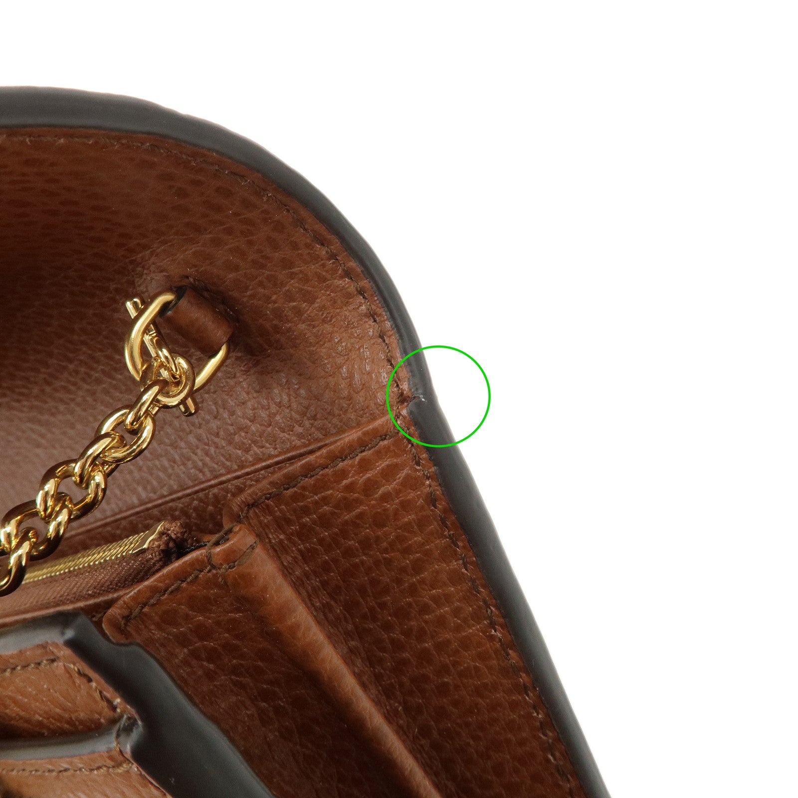 GUCCI New Jackie 1961 GG Denim Leather Chain Wallet WOC 652681 Used