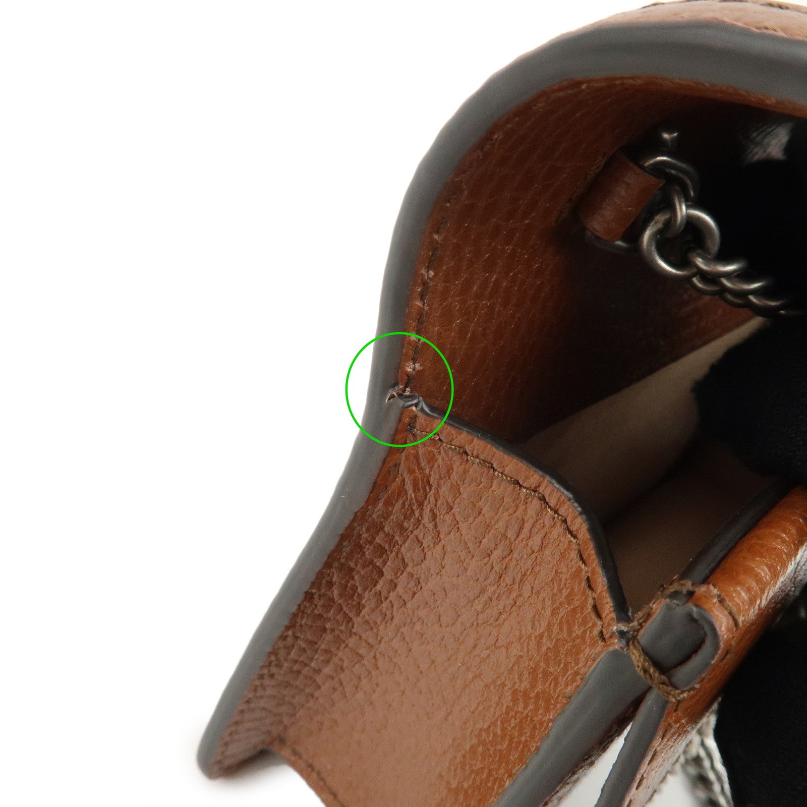 GUCCI Dionysus GG Denim Leather Super Mini Shoulder Bag 476432 Used