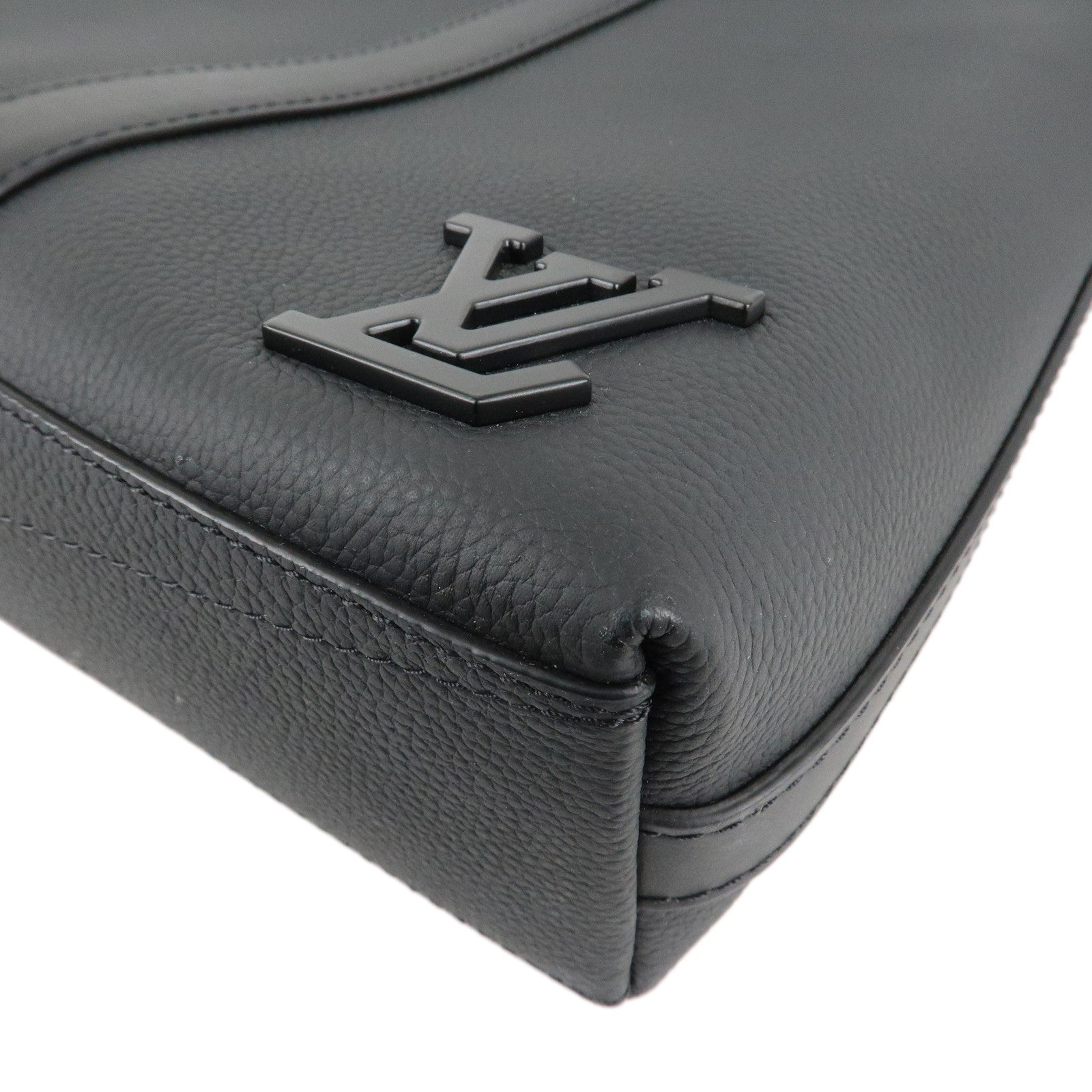 Louis Vuitton Aerogram Take Off 2Way Briefcase Noir Black M59159 Used