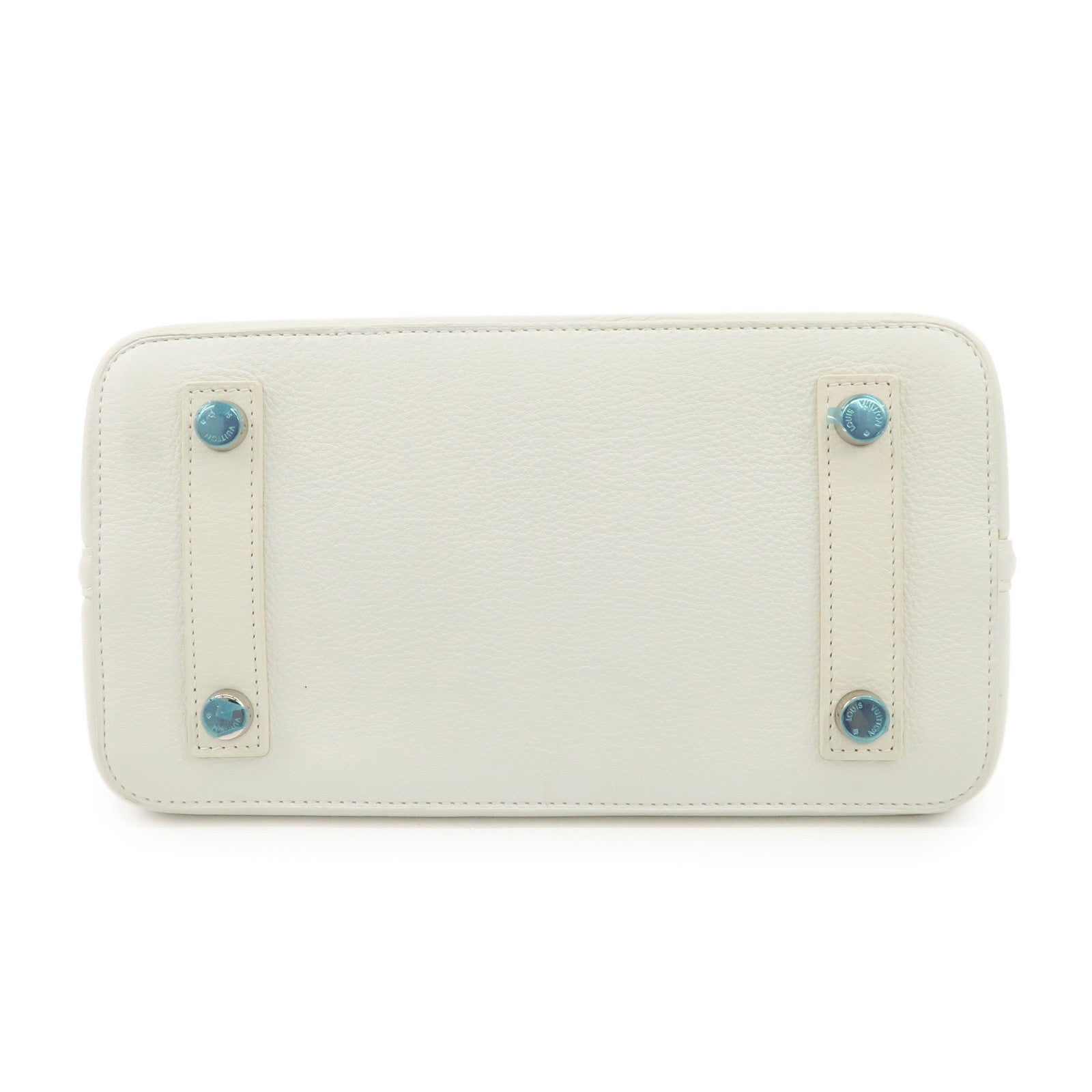 Louis Vuitton Monogram Transparence Lock It Hand Bag White M40699 Used