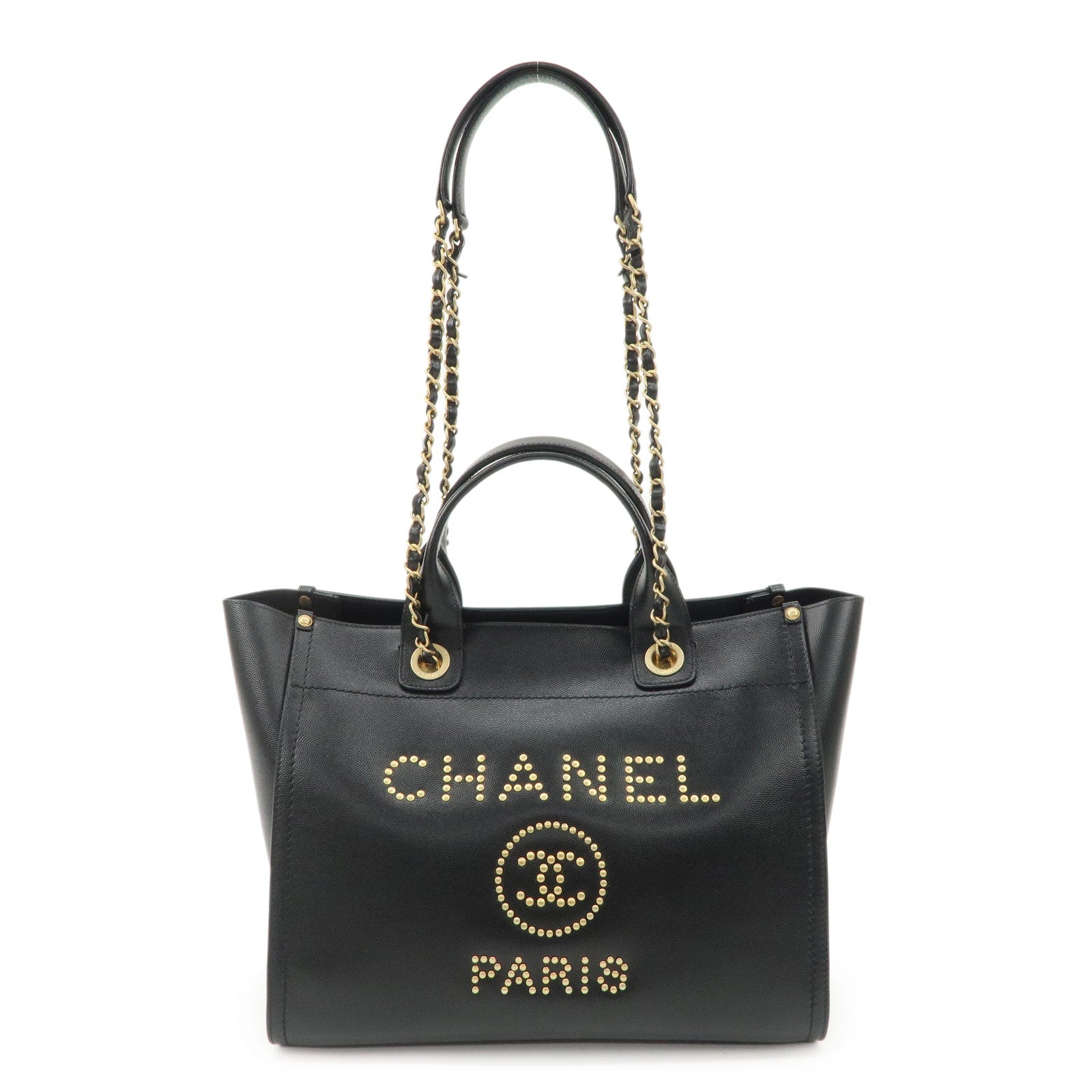 CHANEL-Caviar-Skin-Studs-Deauville-GM-2Way-Shoulder-Bag-A57067