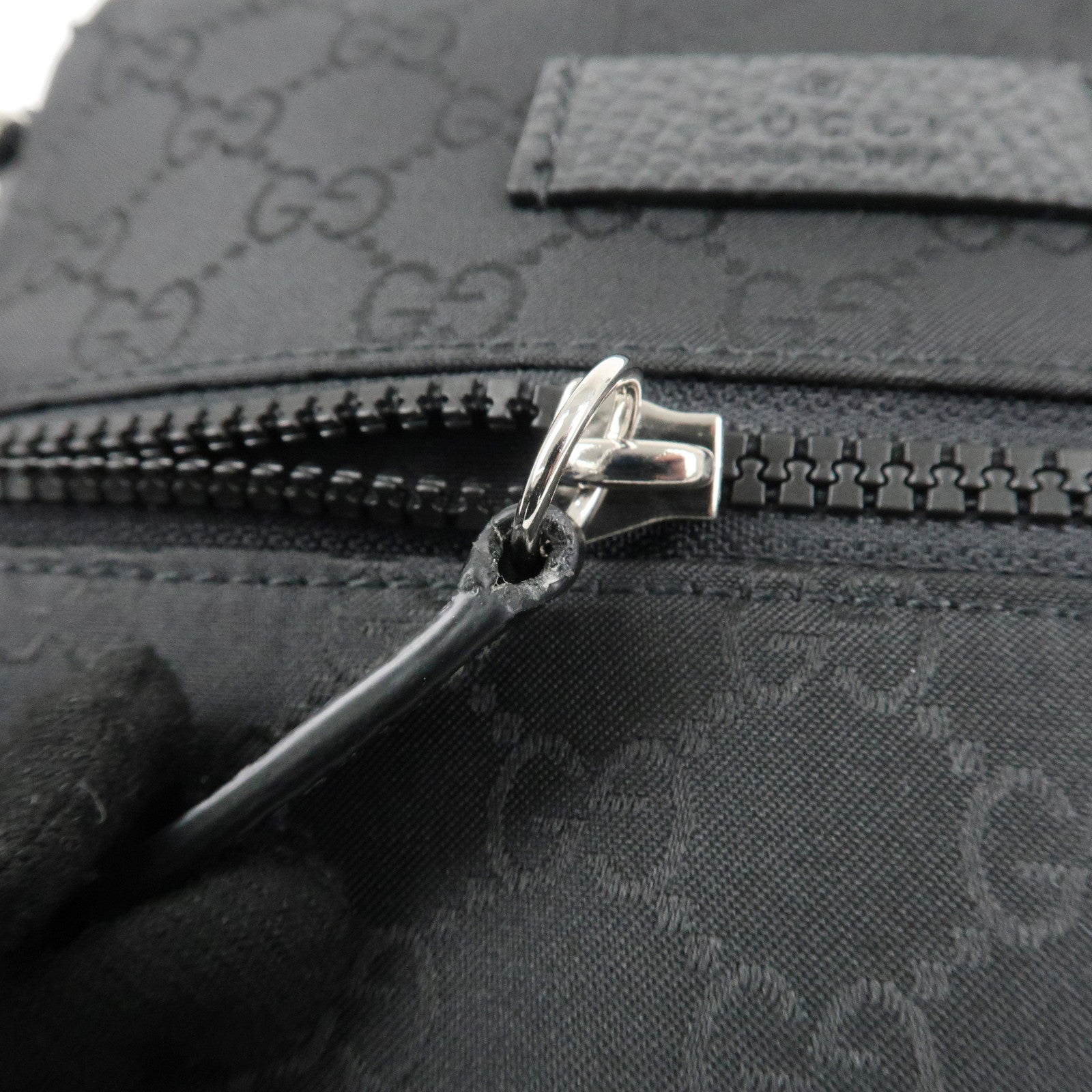 GUCCI Sherry GG Nylon Leather Shoulder Bag Crossbody Bag 449183 Used