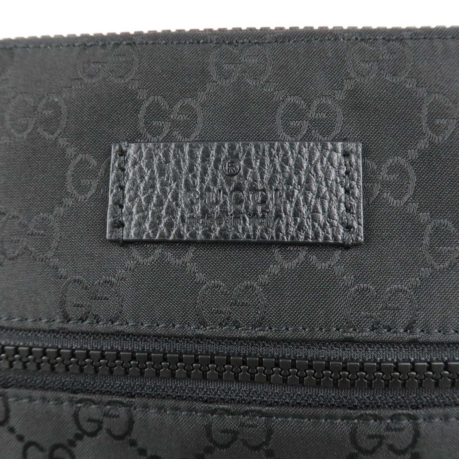 GUCCI Sherry GG Nylon Leather Shoulder Bag Crossbody Bag 449183 Used