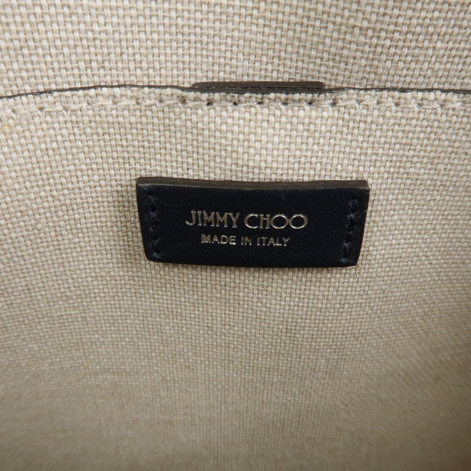 JIMMY CHOO Denim Leather Lenny North South 2Way Tote Bag Indigo Used