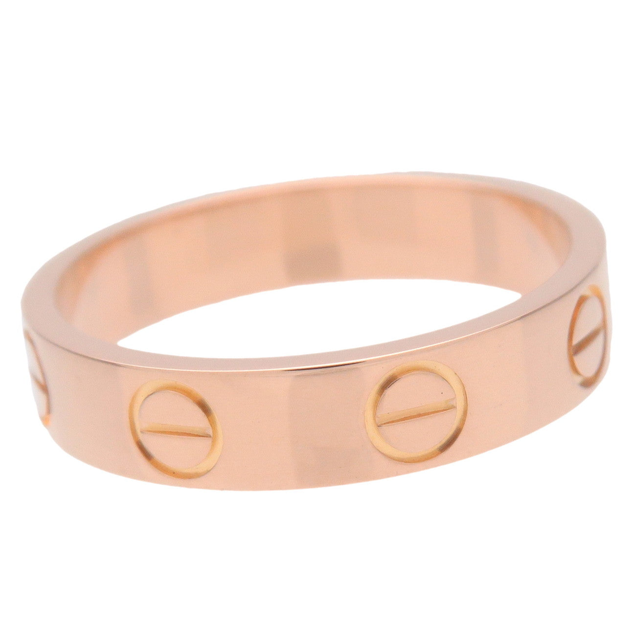 Cartier Mini Love Ring K18PG 750PG Rose Gold #47 US4-4.5 EU47 Used