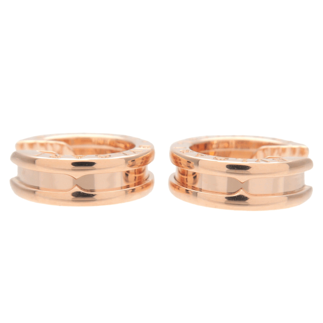 BVLGARI B zero1 Small Hoop Earrings K18PG 750 Rose Gold Mindarie