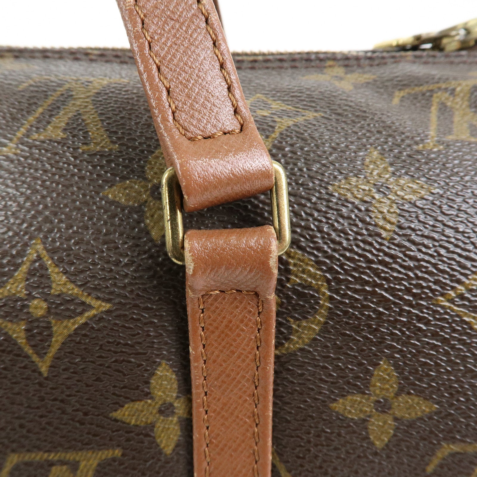 Louis Vuitton Monogram Papillon 30 Hand Bag Brown M51385
